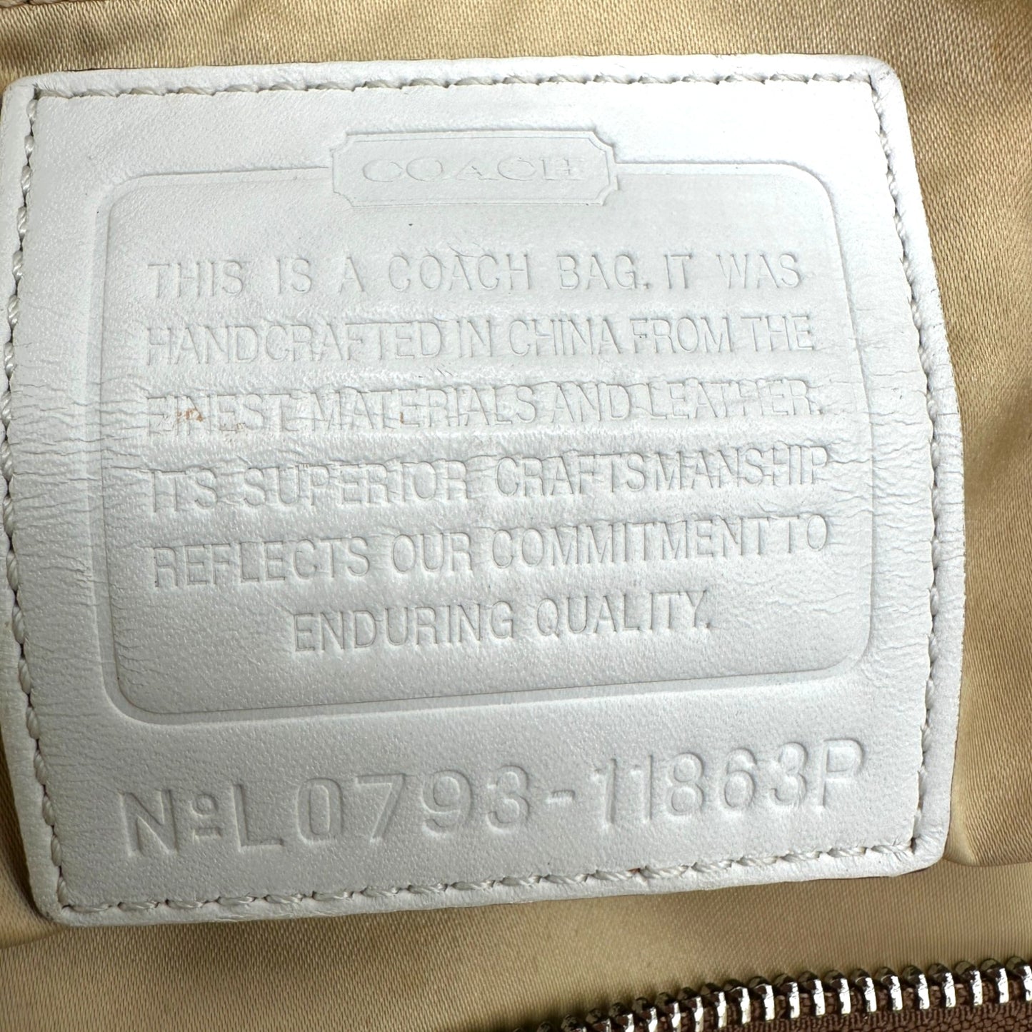 Vintage Coach Gallery 10384 Tote Handtasche