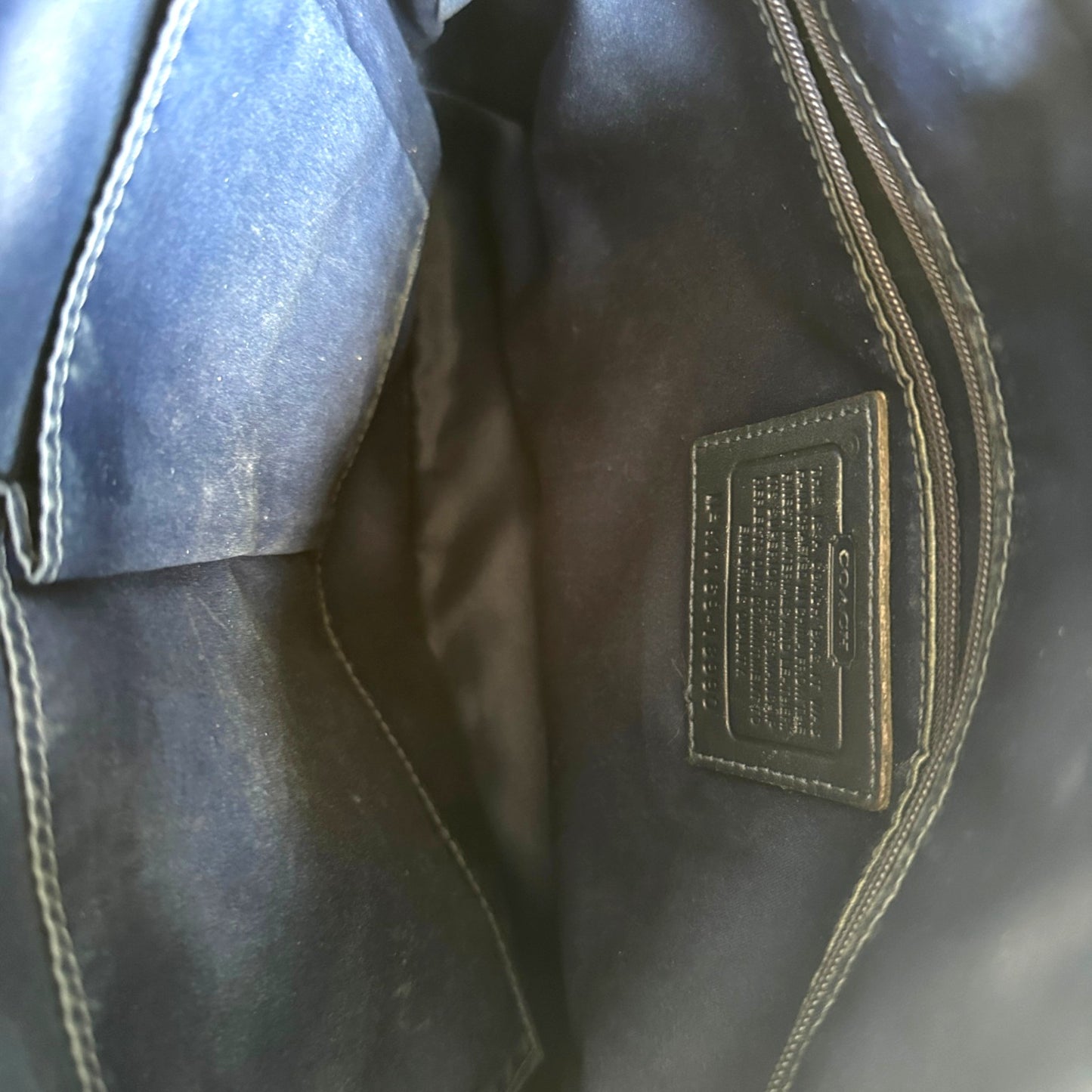 Sac bandoulière Boston en denim Coach vintage 11183
