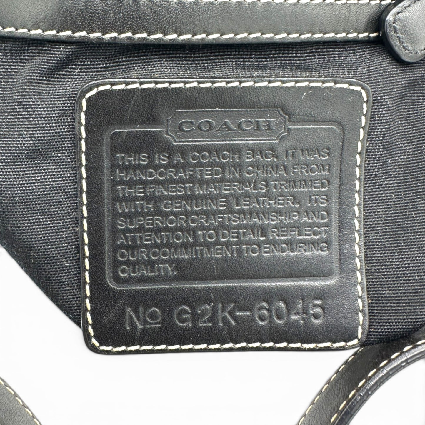 Vintage Coach 6045 Half Moon Shaped Shoulder Bag