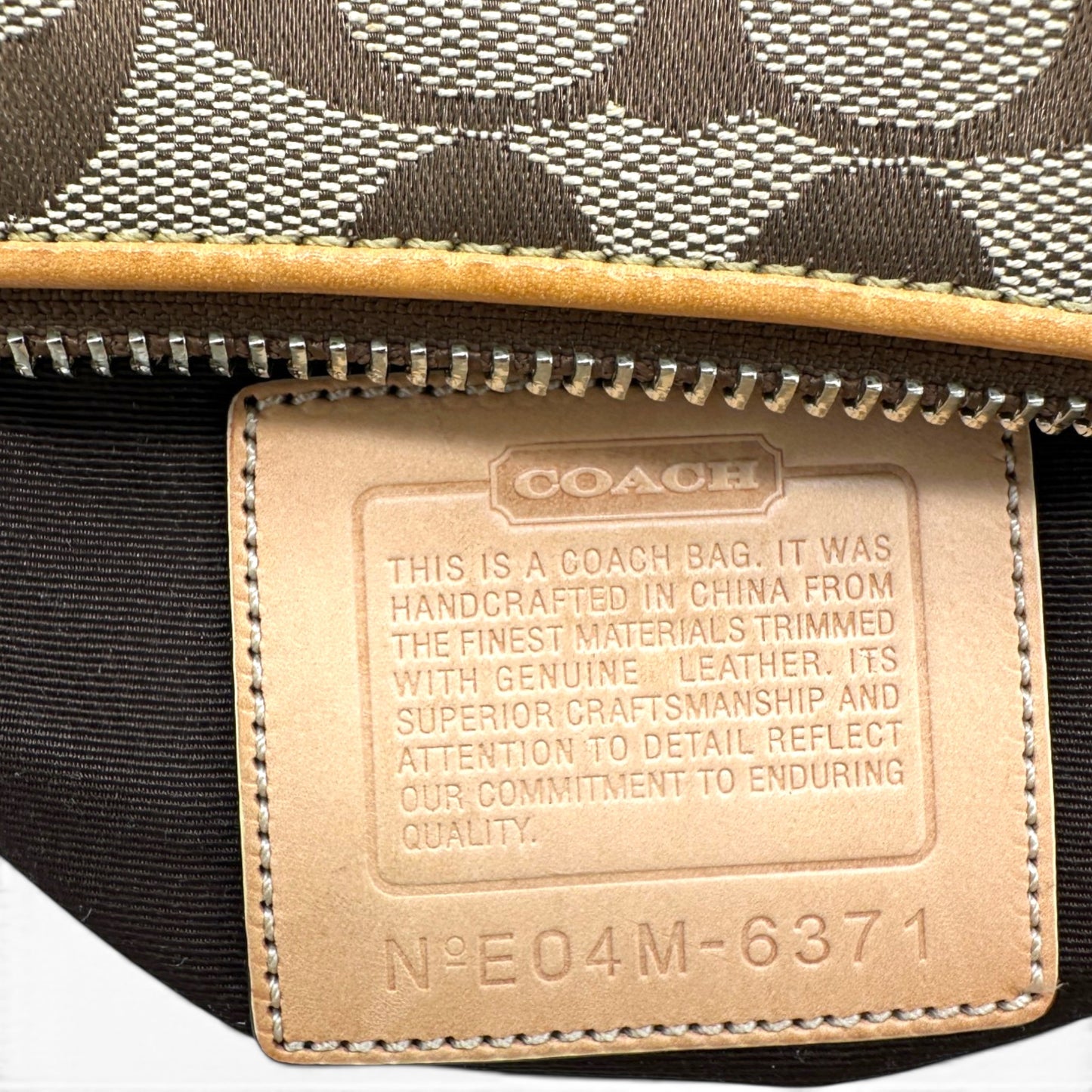 Vintage Coach 6371 Baguette Schultertasche