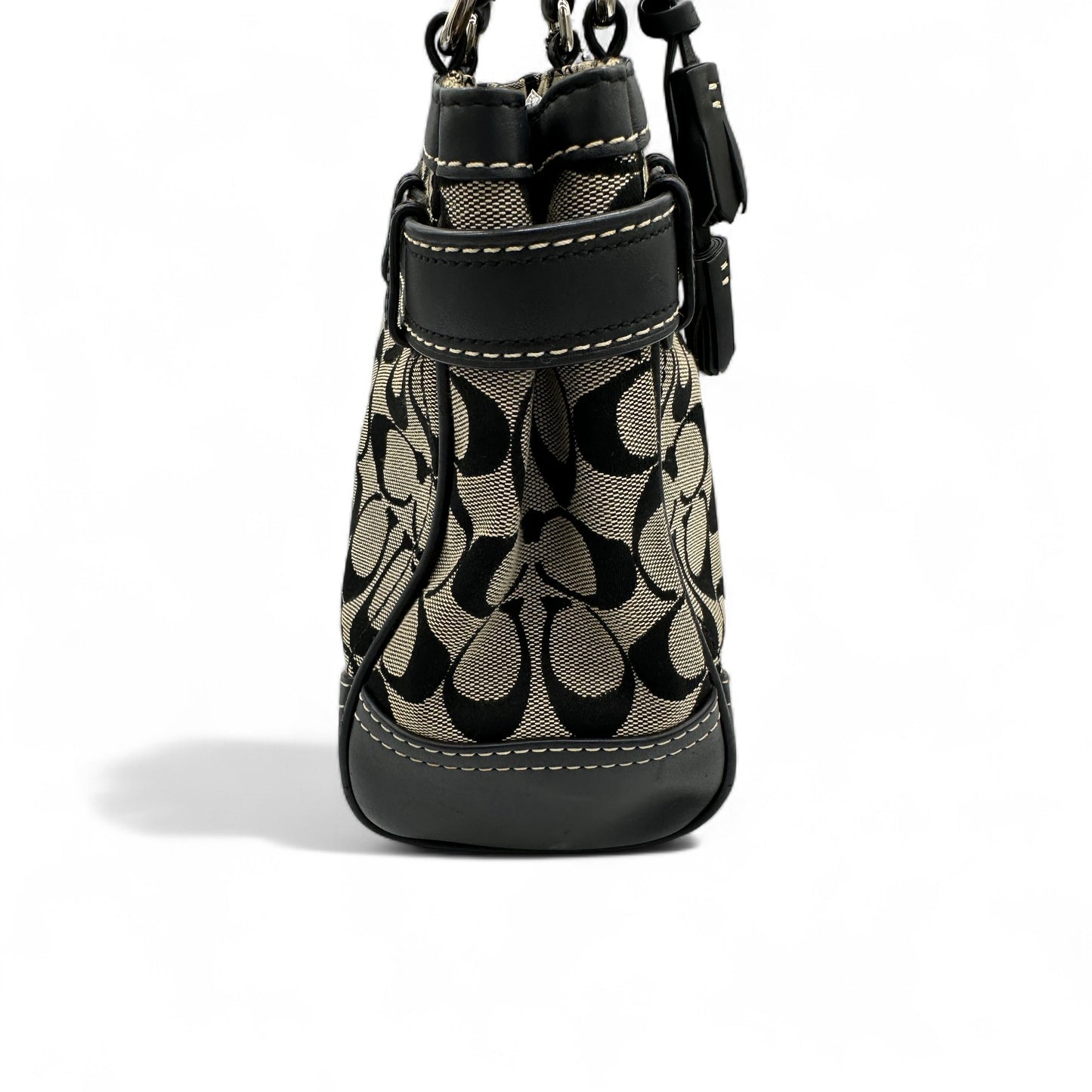 Vintage Coach 8K06 Hampton Clip Handtasche