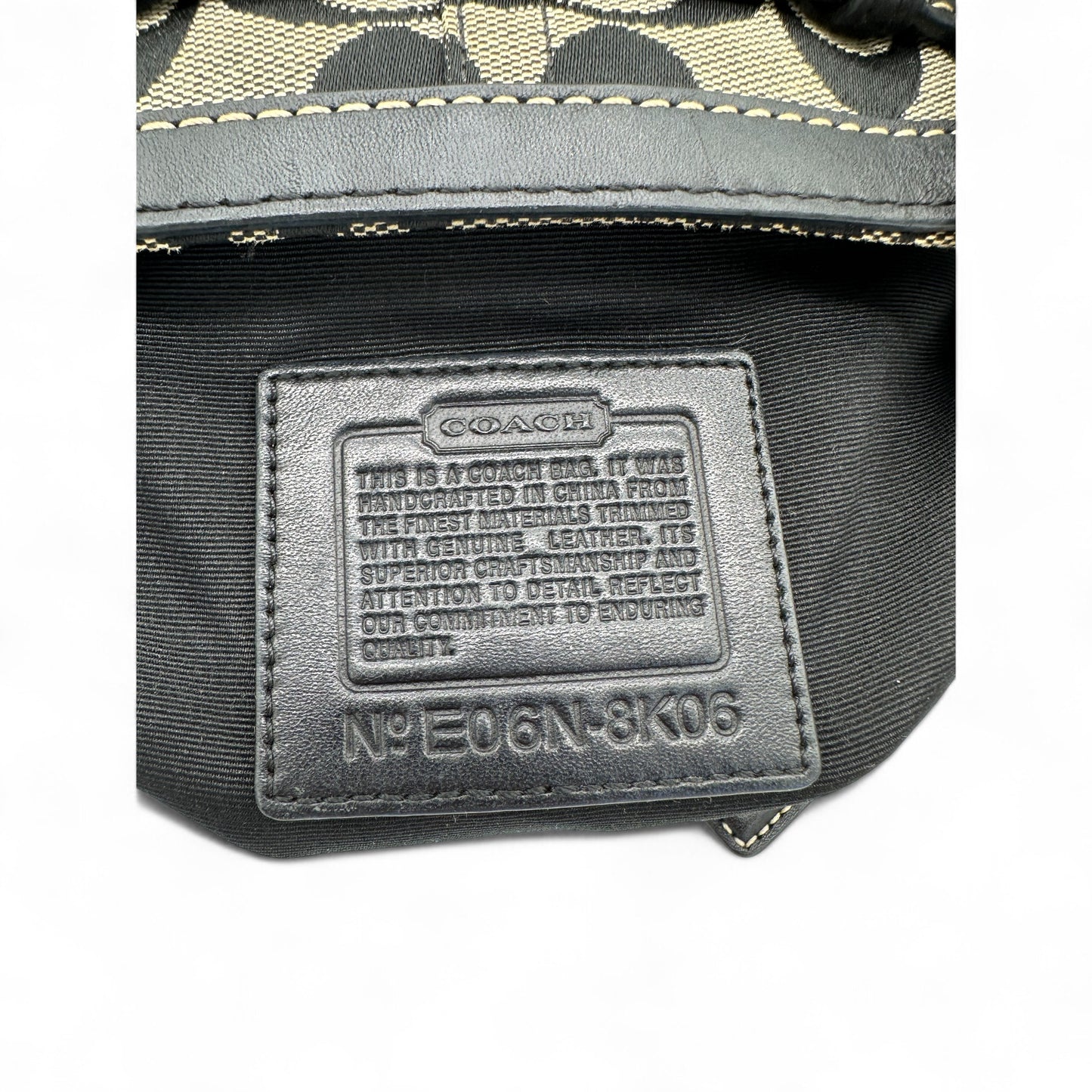 Vintage Coach 8K06 Hampton Clip Handtasche