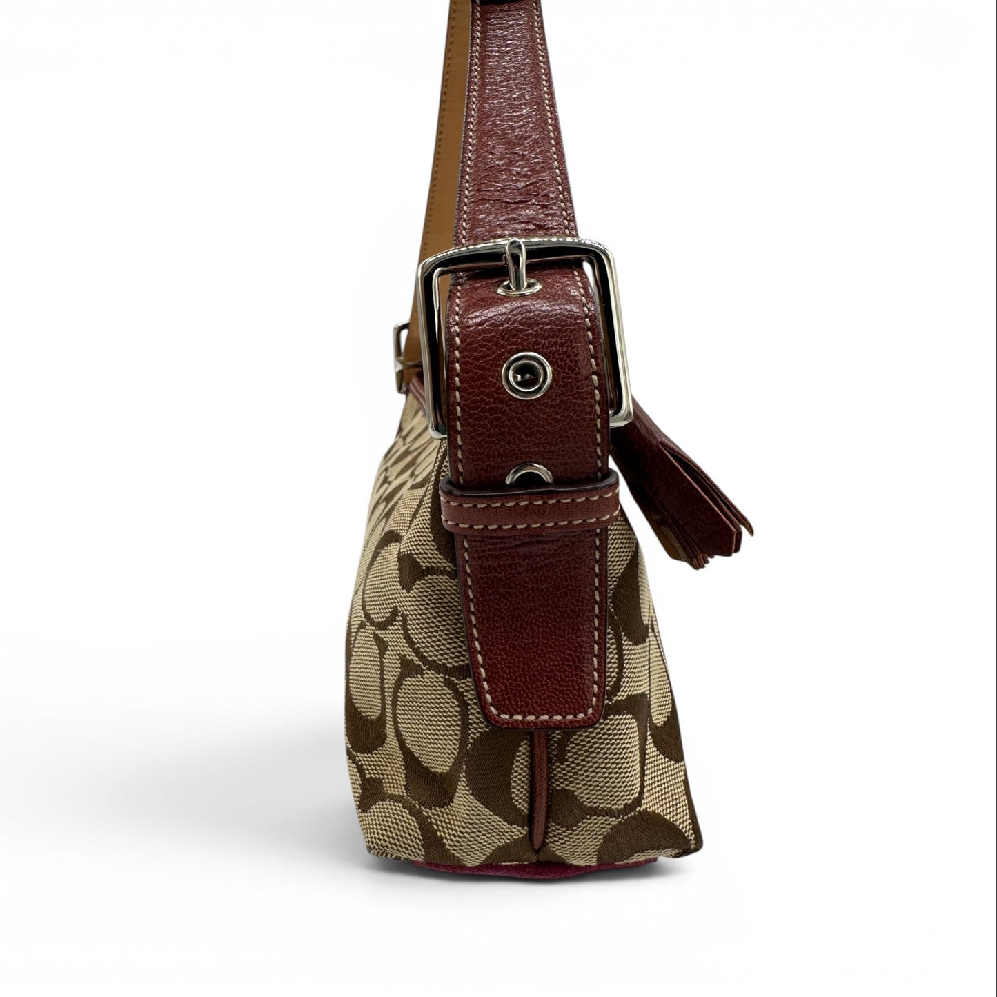 Sac bandoulière vintage Coach 7039 East West Baguette