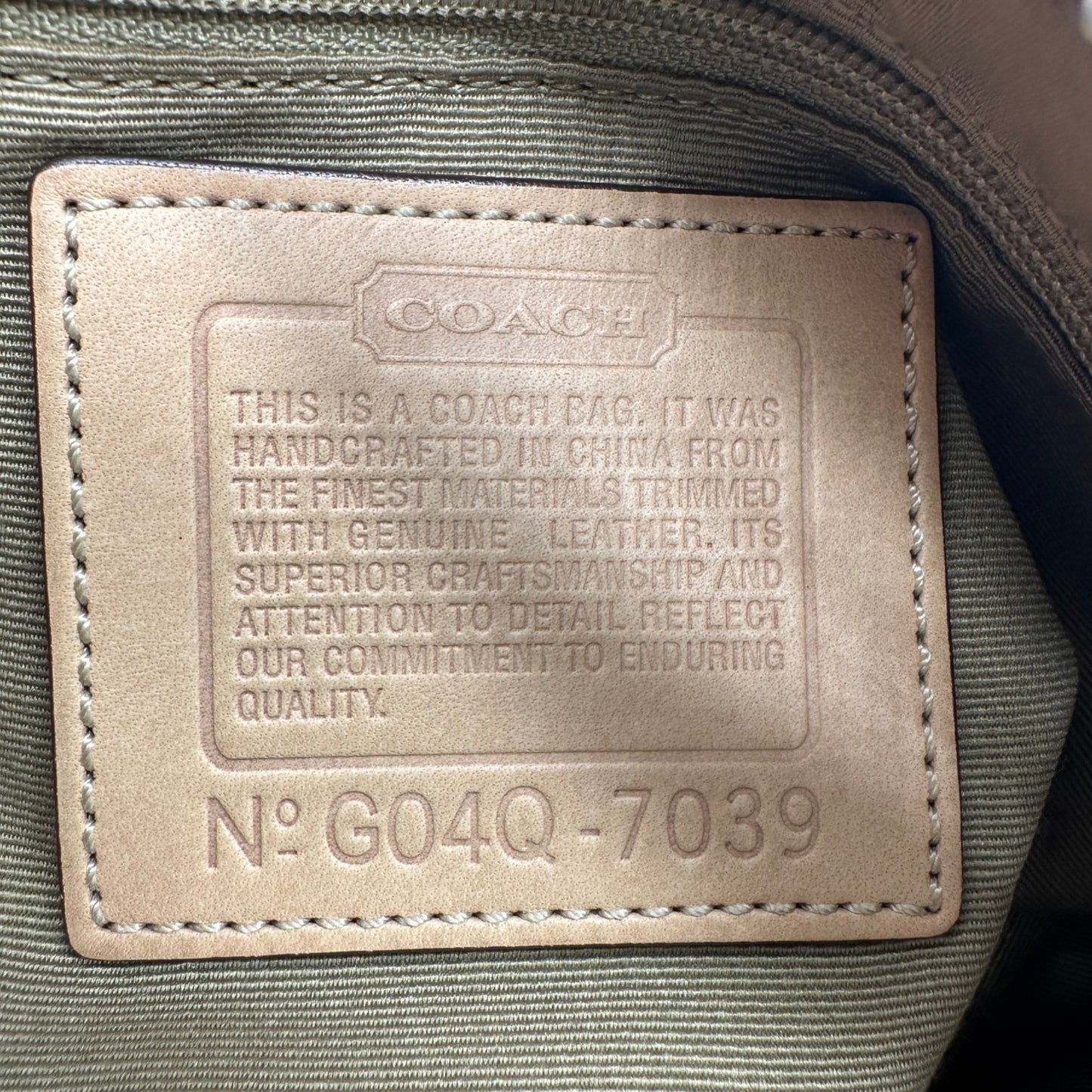 Sac bandoulière vintage Coach 7039 East West Baguette