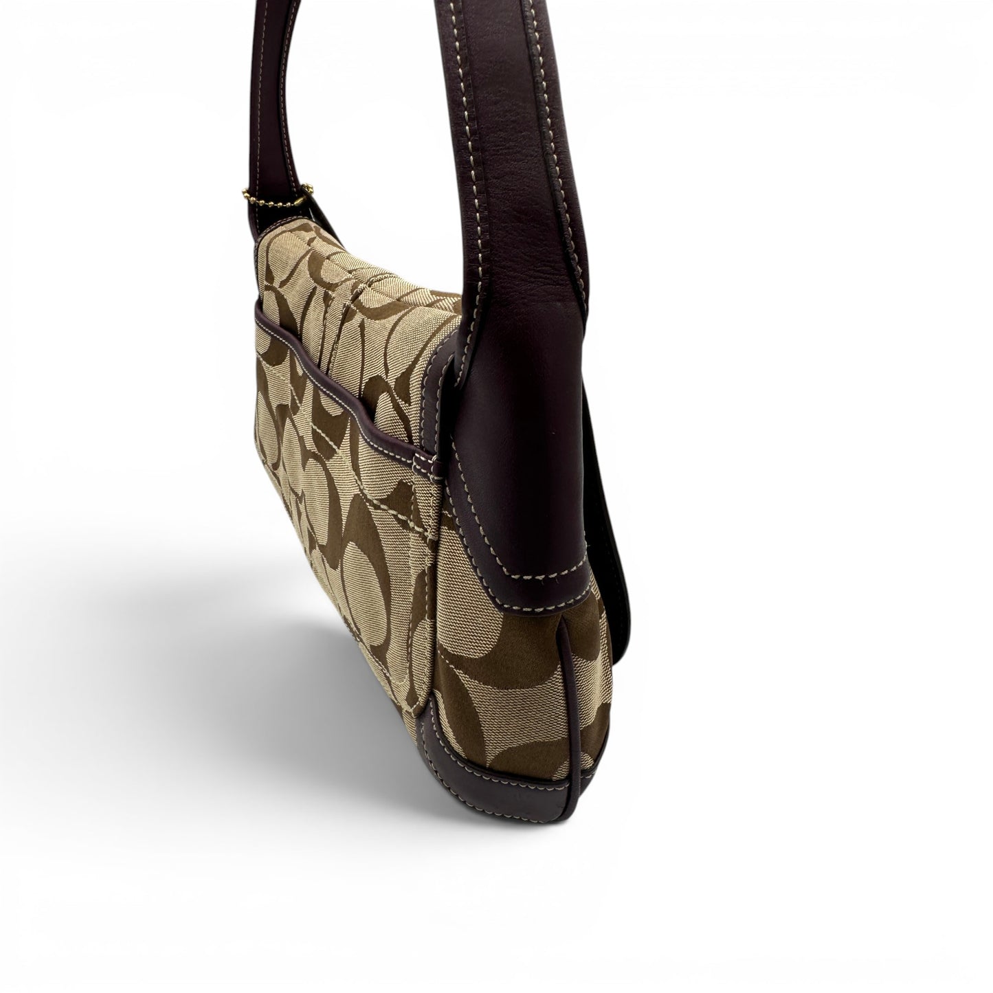 Sac bandoulière vintage Coach 11257 à rabat ergonomique