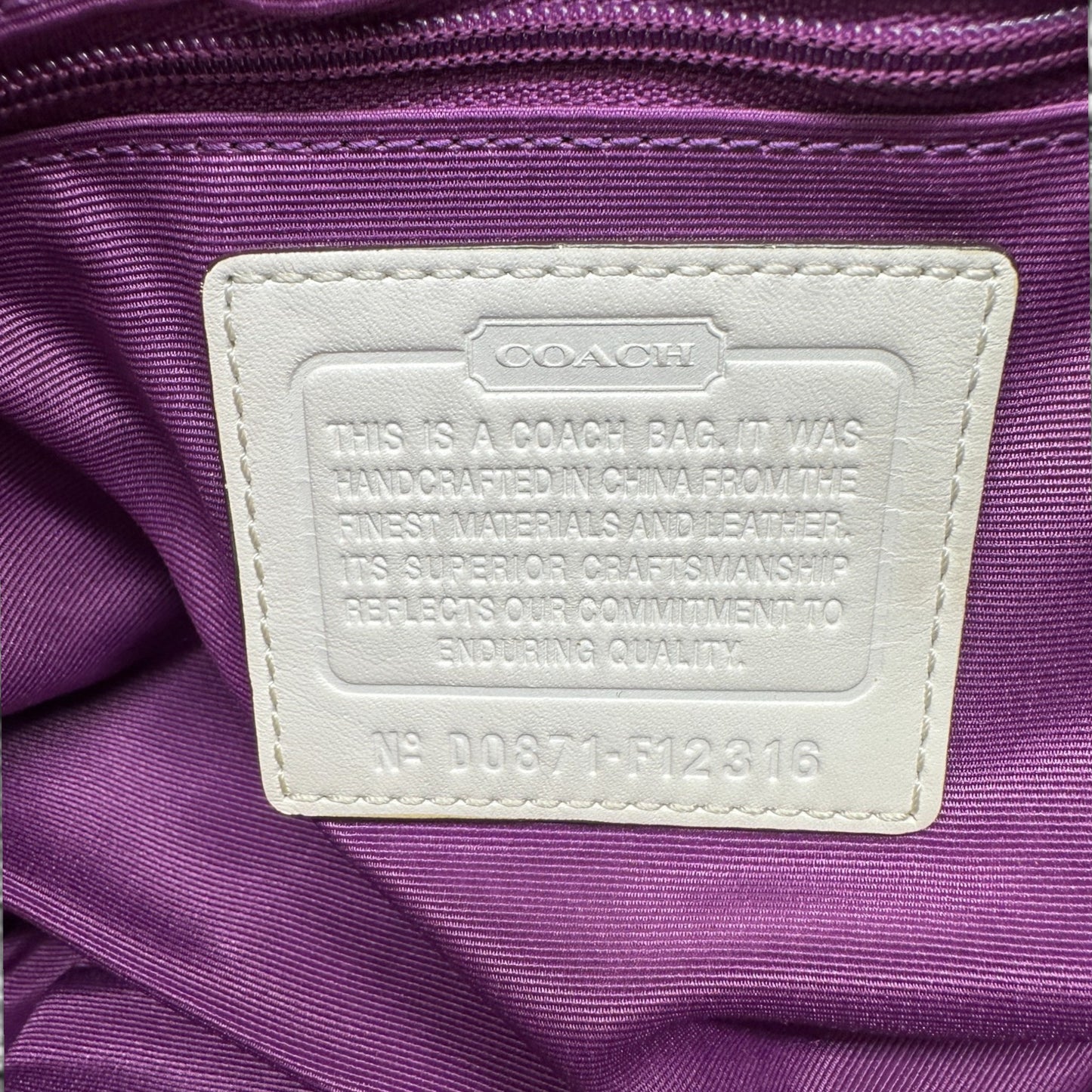 Vintage Coach F12316 Soho Shoulder Bag
