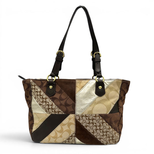 Vintage Coach F17614 Patchwork Tote Bag