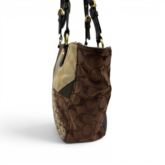 Vintage Coach F17614 Patchwork Tote Bag