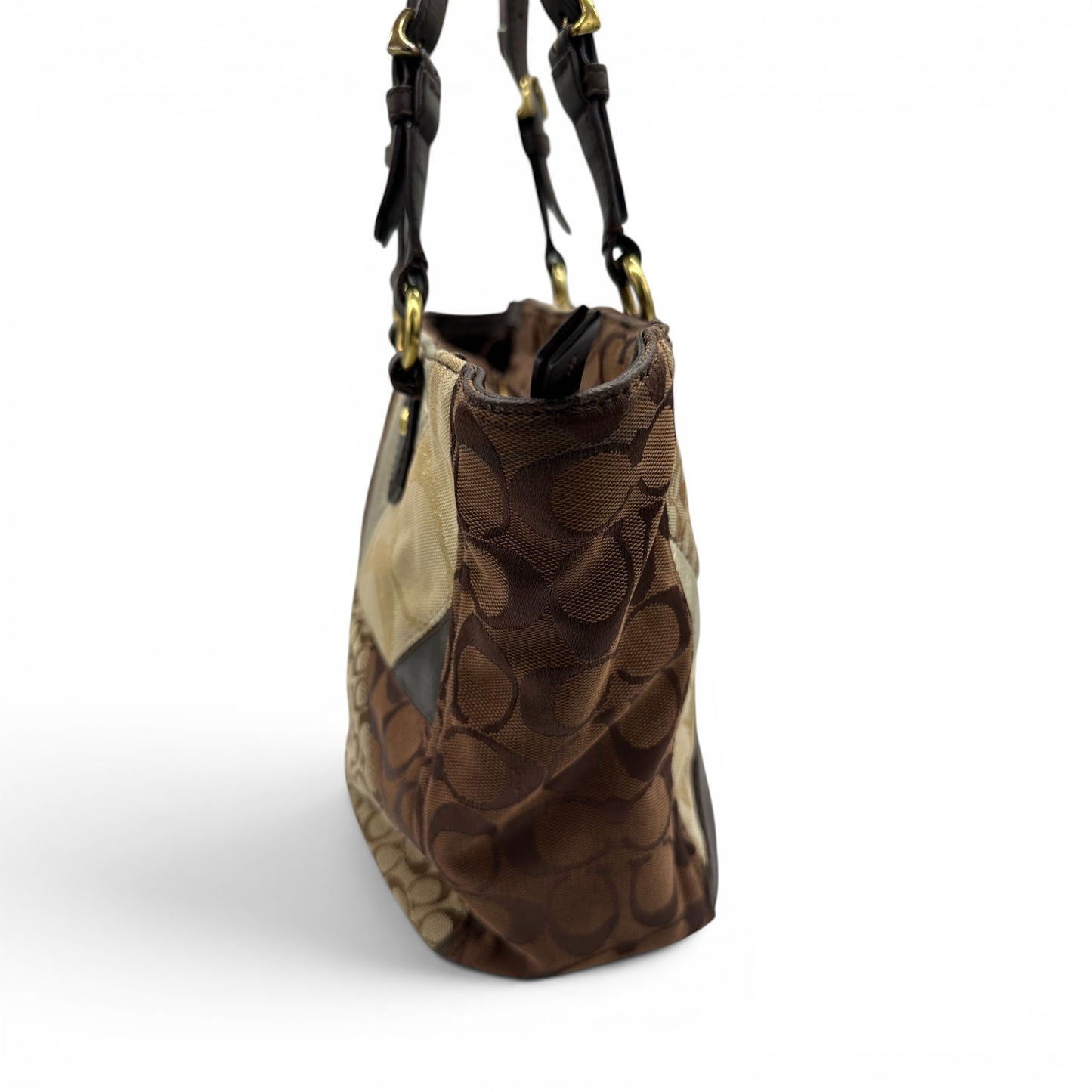 Vintage Coach F17614 Patchwork Tote Bag