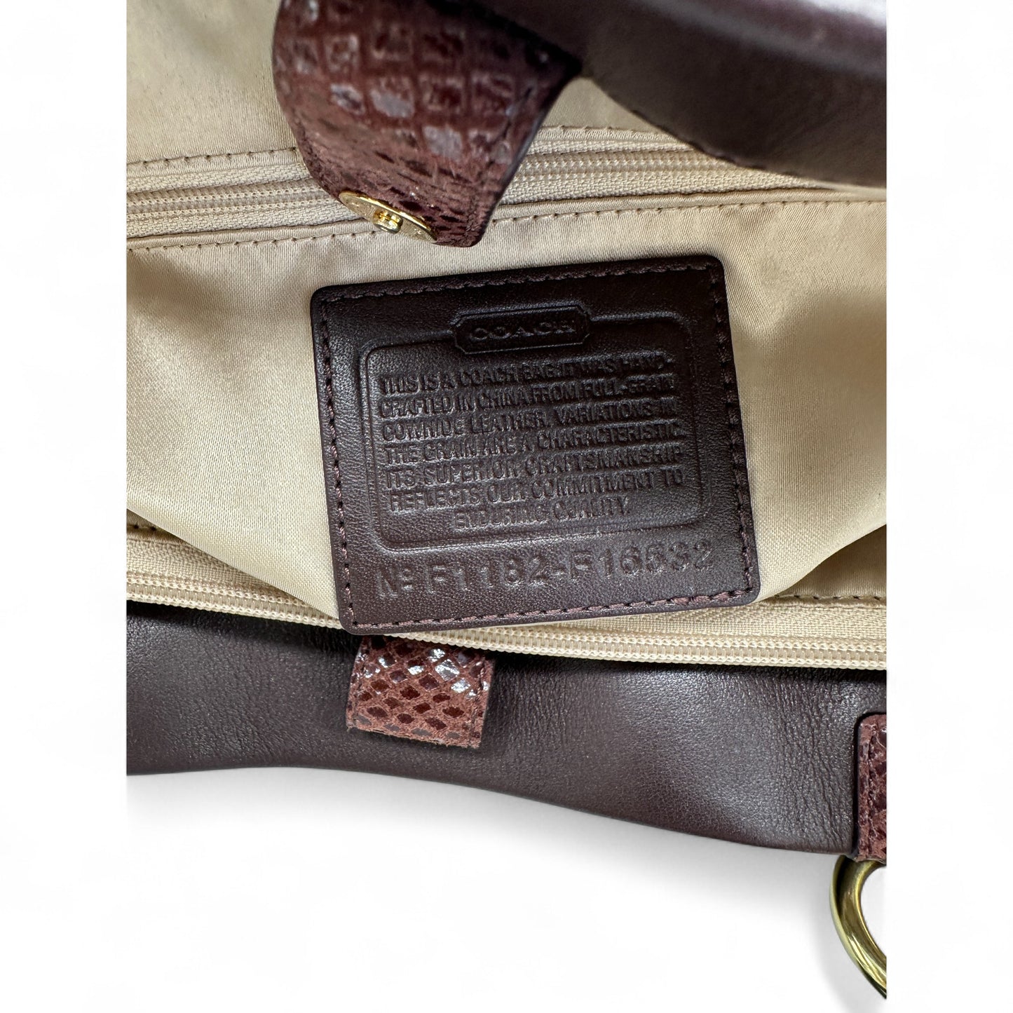 Vintage Coach F16532 Penelope Carryall Shoulder Bag