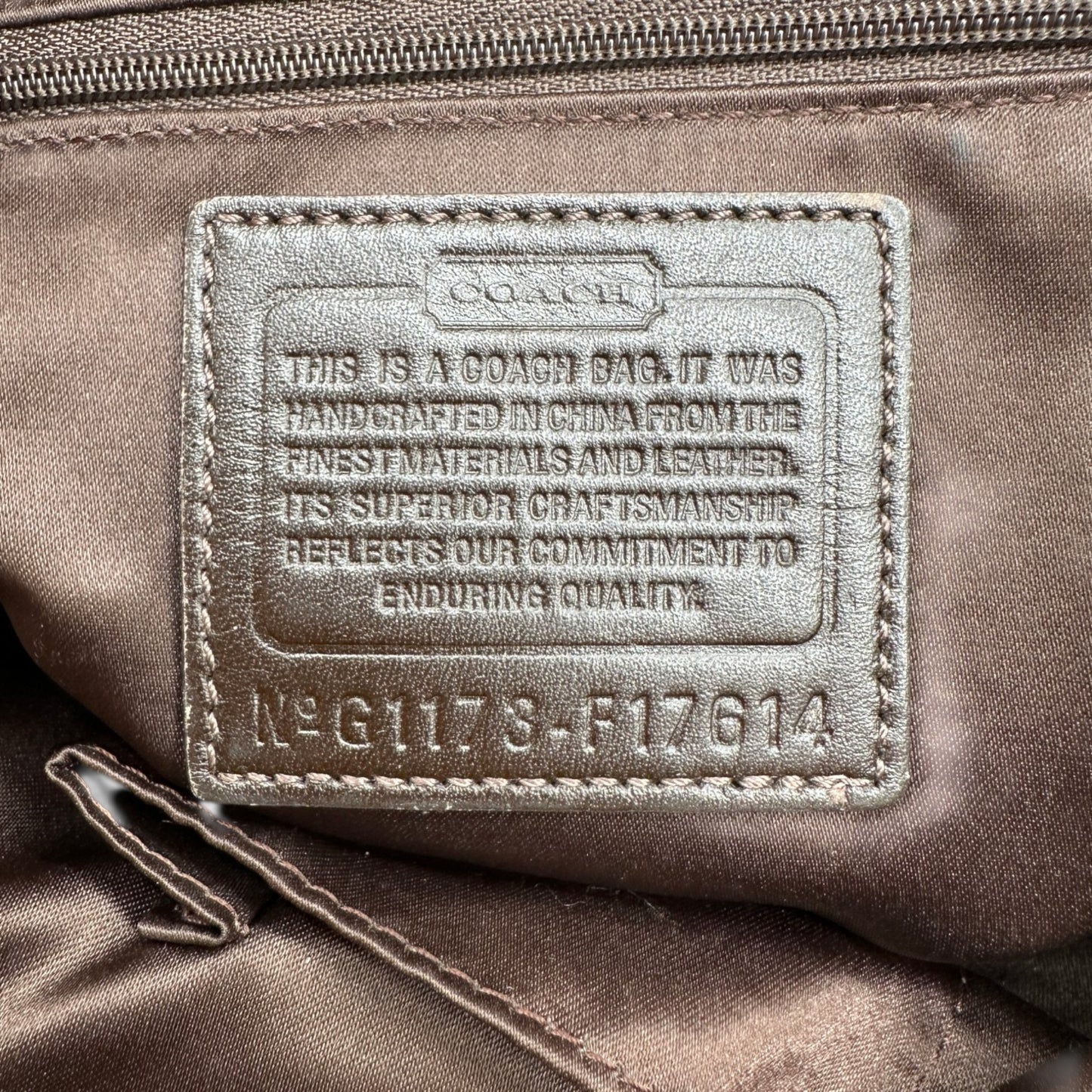 Vintage Coach F17614 Patchwork Tote Bag