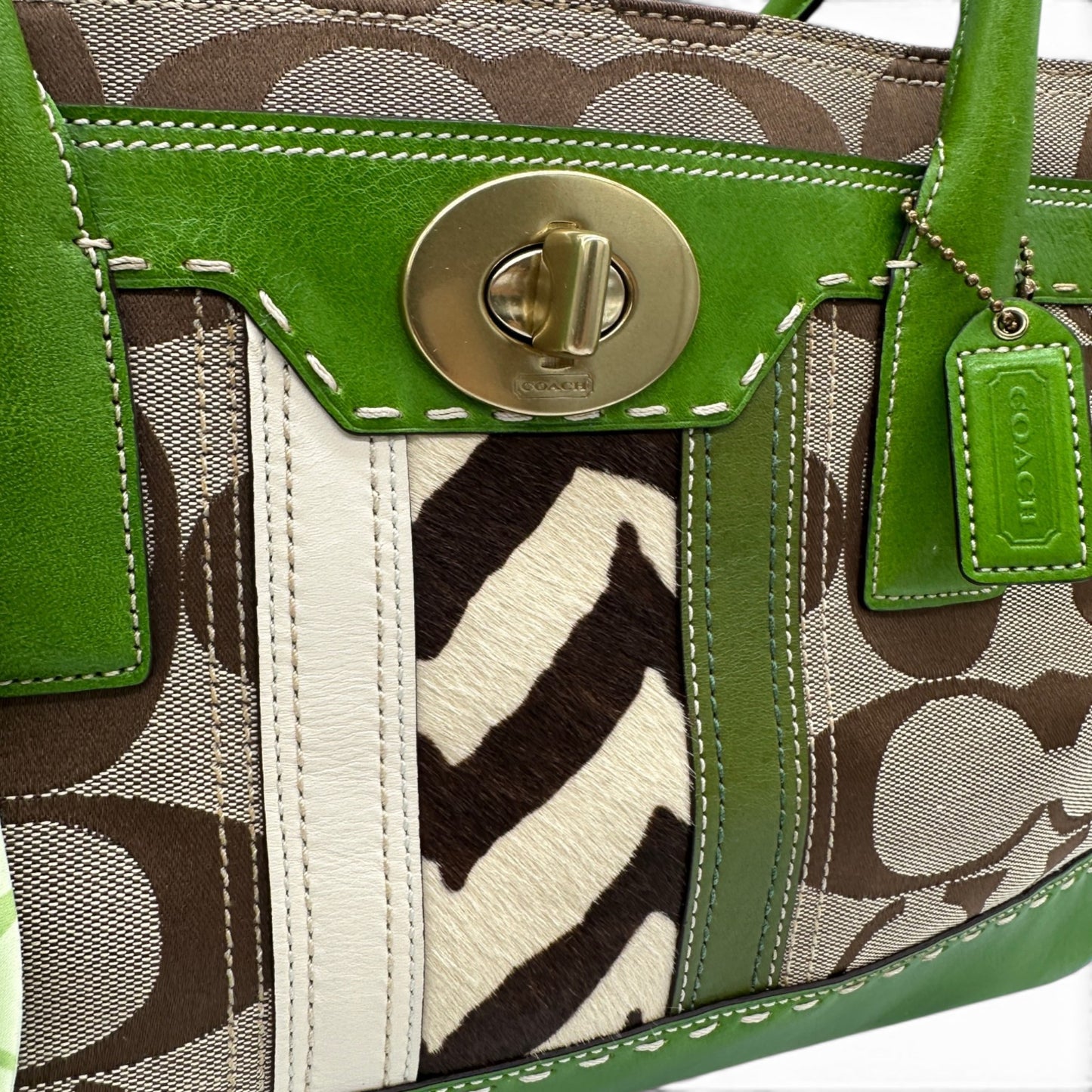 Sac à main vintage Coach 11561 à fermoir tourniquet