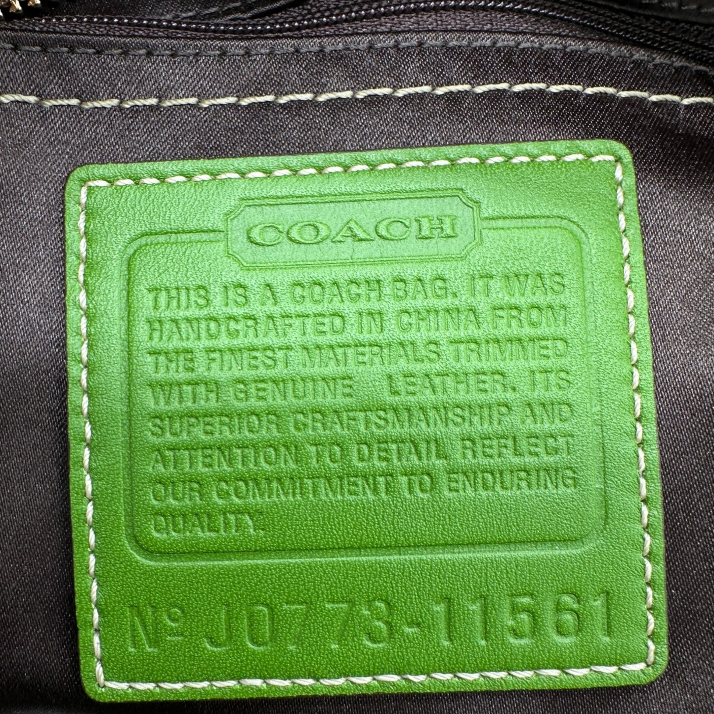 Sac à main vintage Coach 11561 à fermoir tourniquet