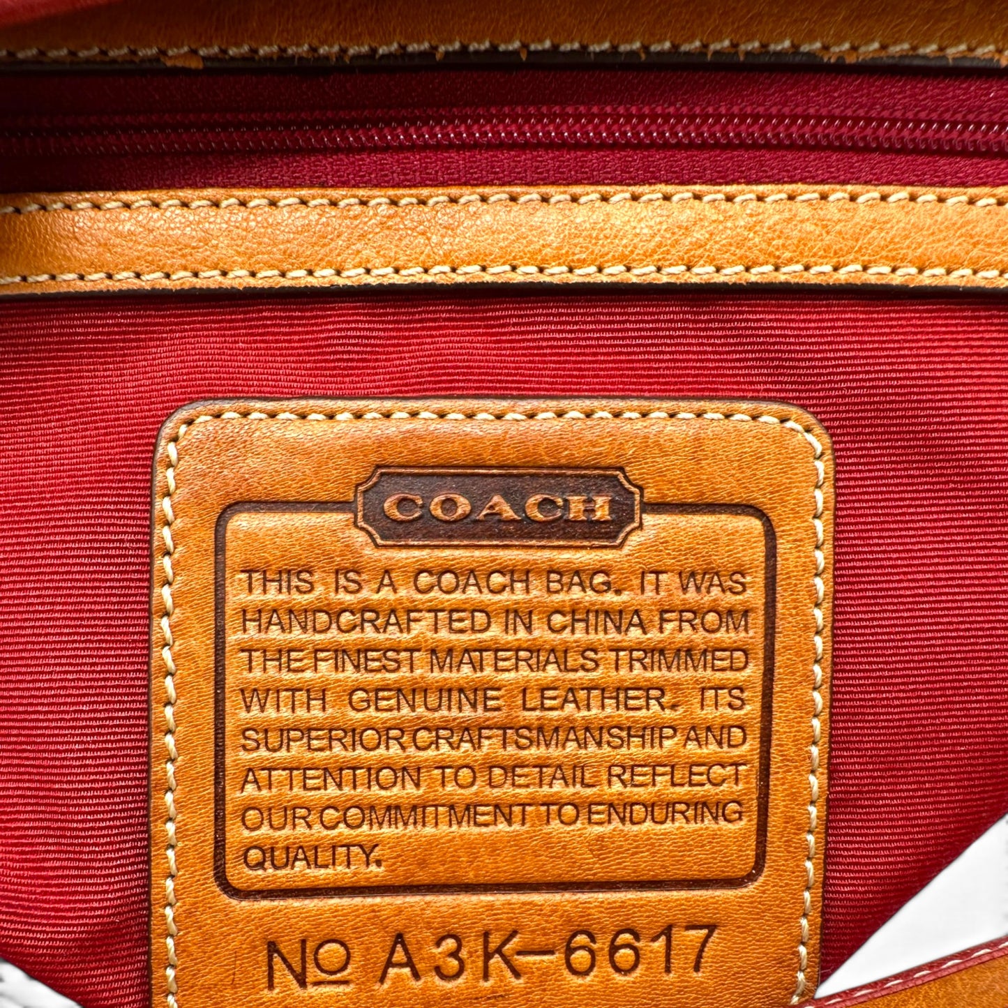 Sac bandoulière souple Ergo Coach 6617 vintage