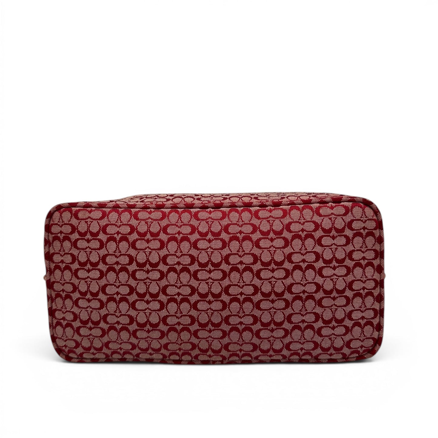 Vintage Coach 6332 Seltene rote Mini Monogram Sufflette Schultertasche Y2K