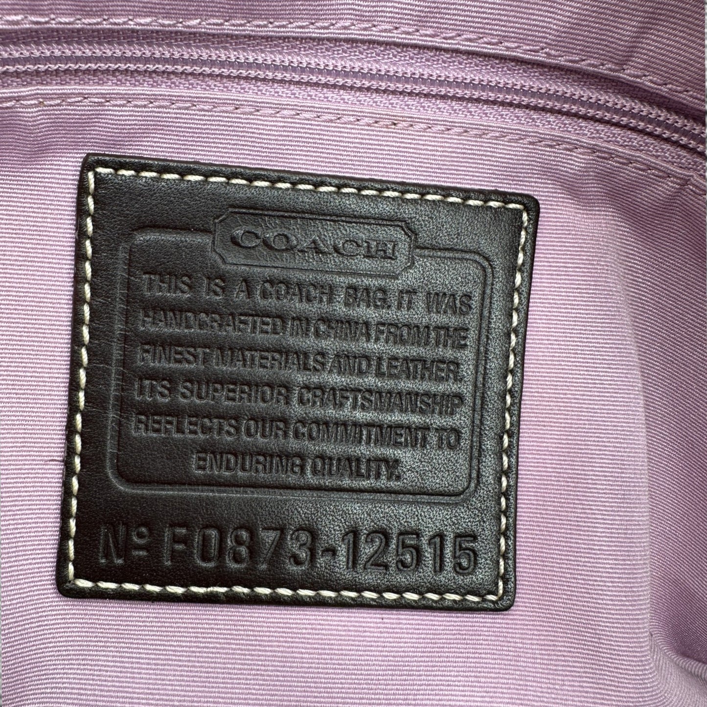 Vintage Coach 12515 RARE Turnlock Handbag
