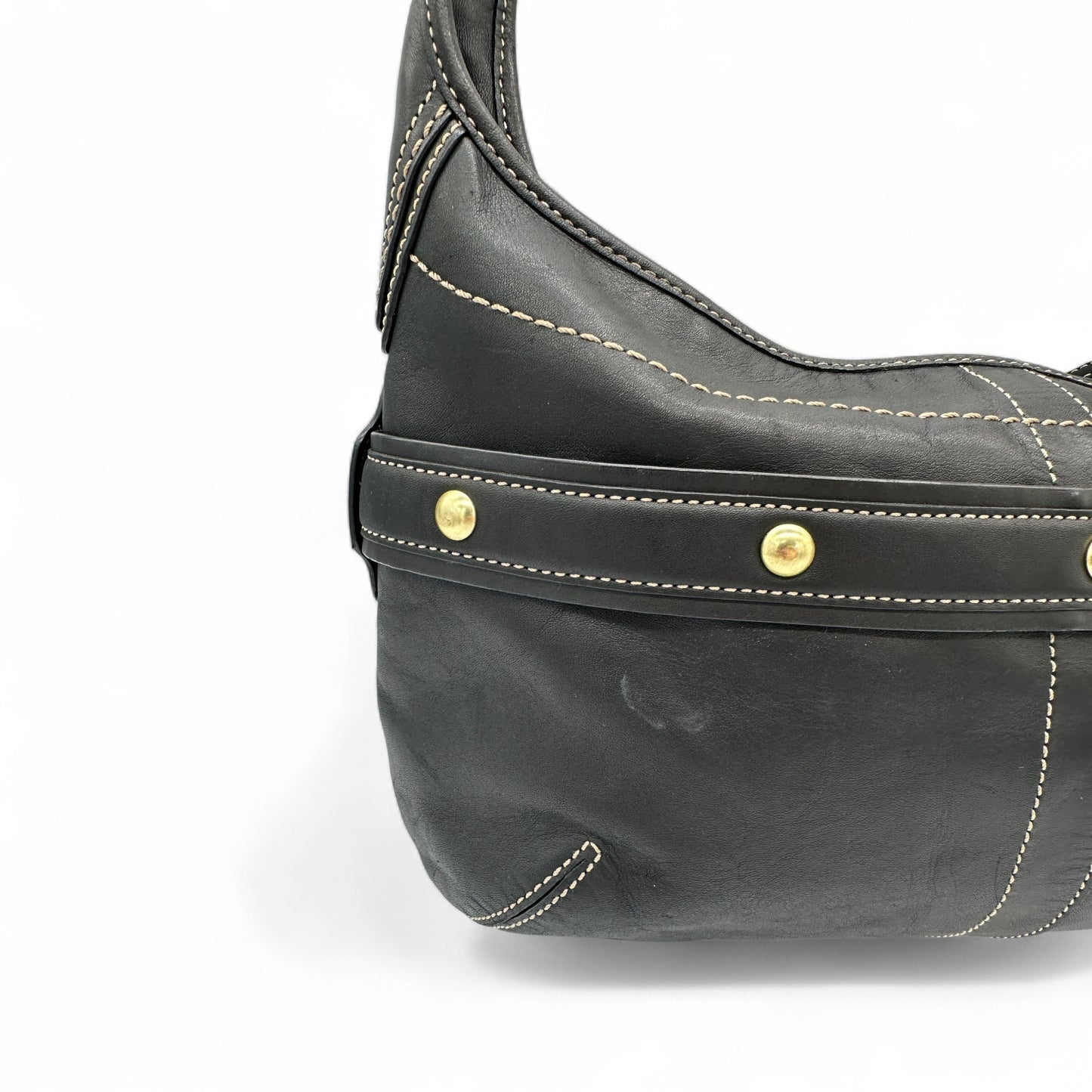 Vintage Coach 11261 Leather Horsebit Buckle Ergo Shoulder Bag