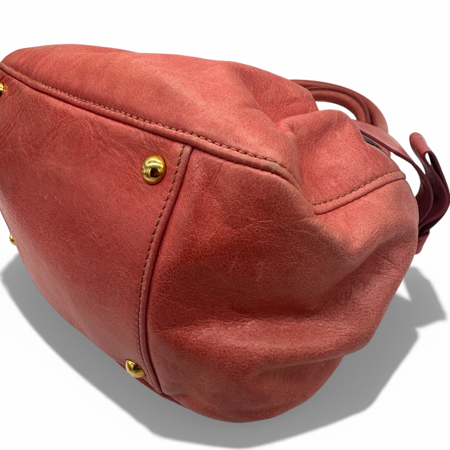 Miu Miu Matelassè Vitello Lux Bow Handbag