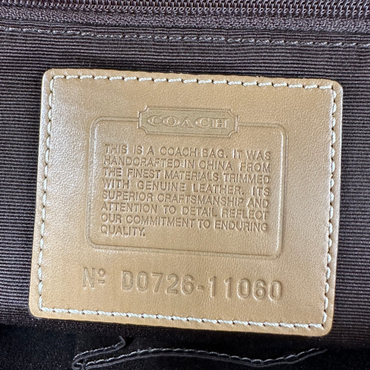 Vintage Coach Mini-Handtasche aus kariertem Tweed mit Drehverschluss