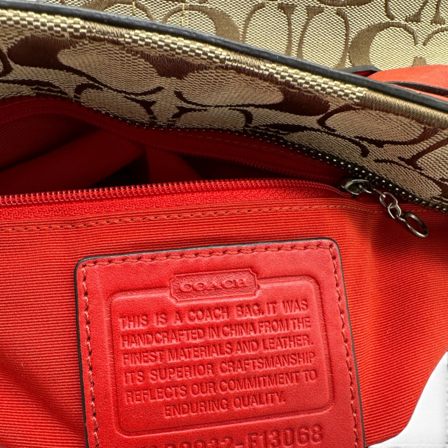 Vintage Coach F13068 Hampton Clip Handtasche