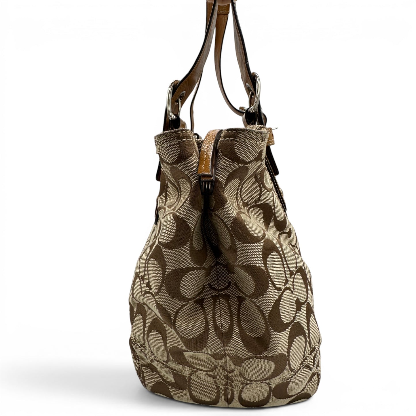 Vintage Coach F13113 Grüne Monogram Soho Schultertasche