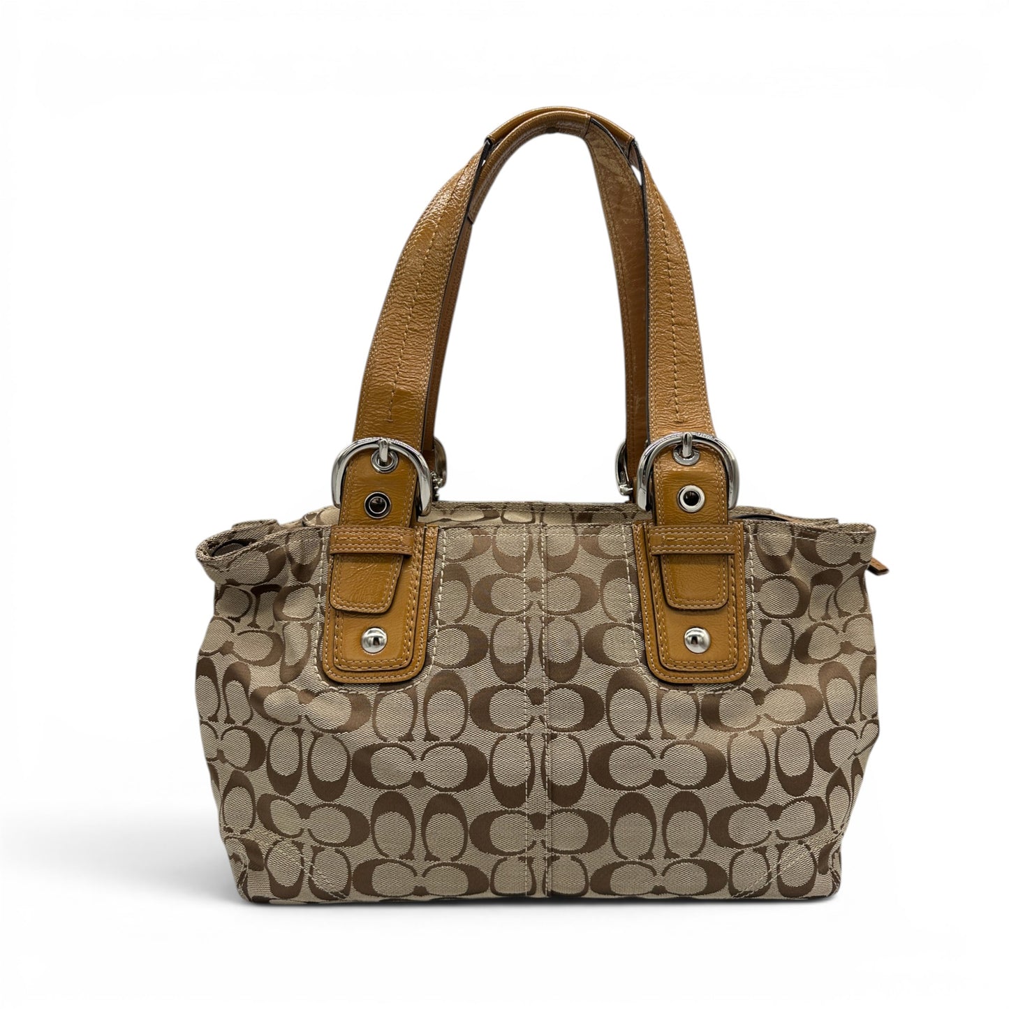 Vintage Coach F13113 Grüne Monogram Soho Schultertasche