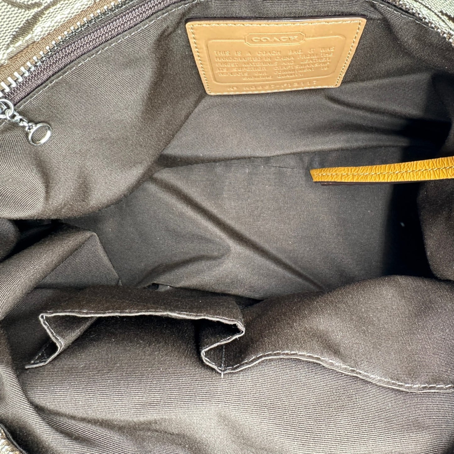 Vintage Coach F13113 Grüne Monogram Soho Schultertasche