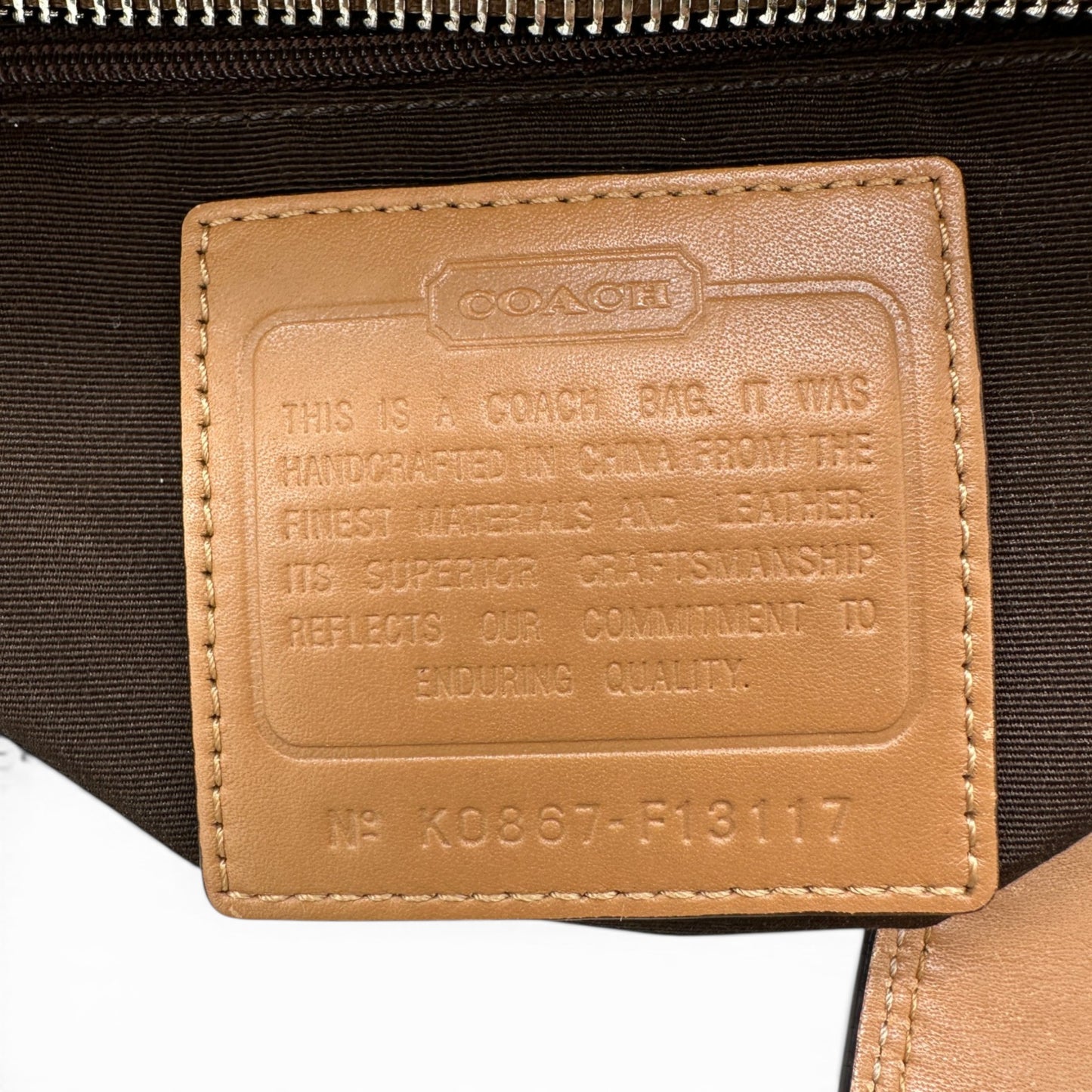 Vintage Coach F13113 Grüne Monogram Soho Schultertasche