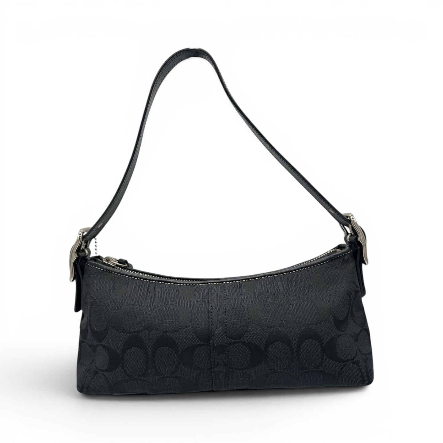 Vintage Coach 8K01 East West Baguette Shoulder Bag