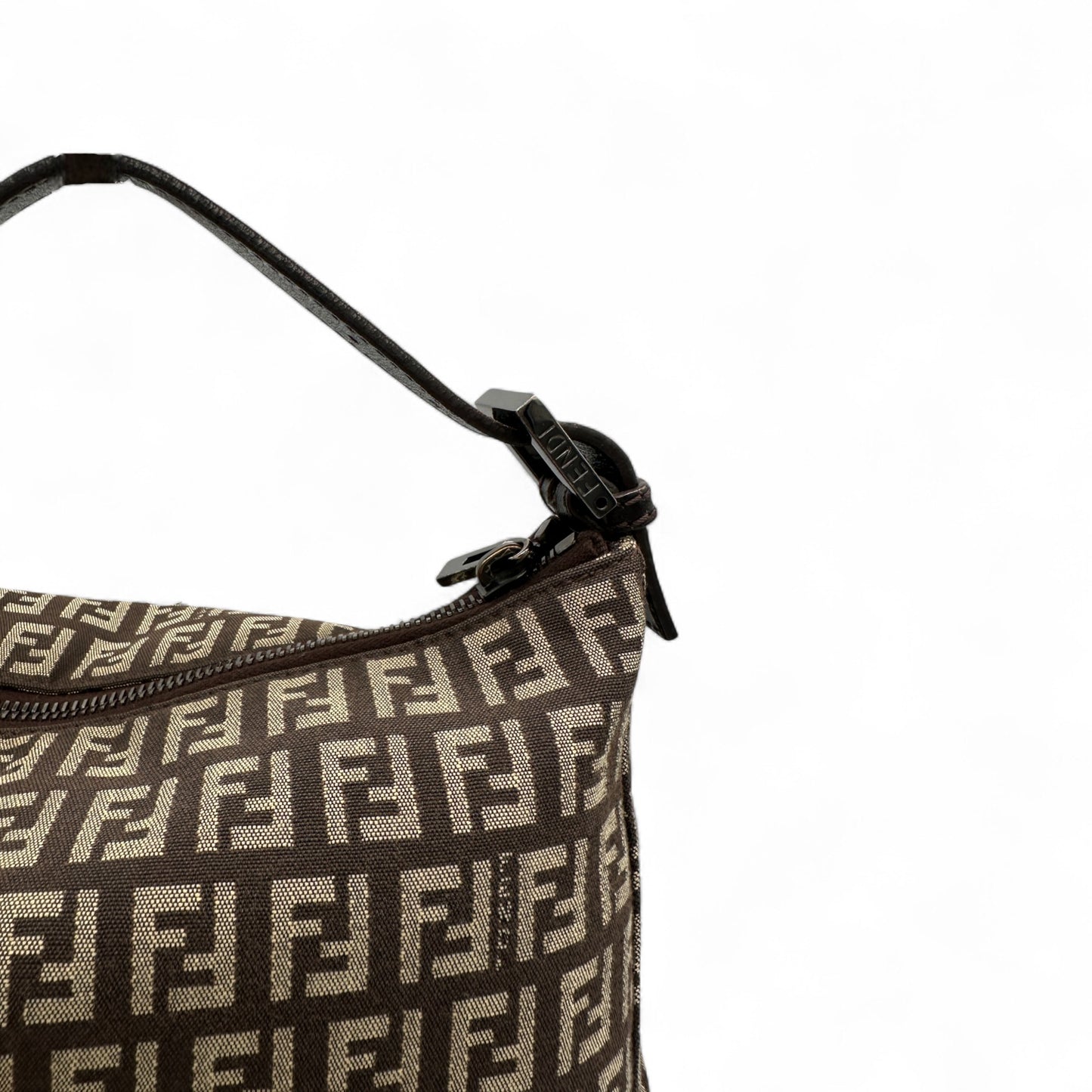 Vintage Fendi Zucchino Pouch Handbag