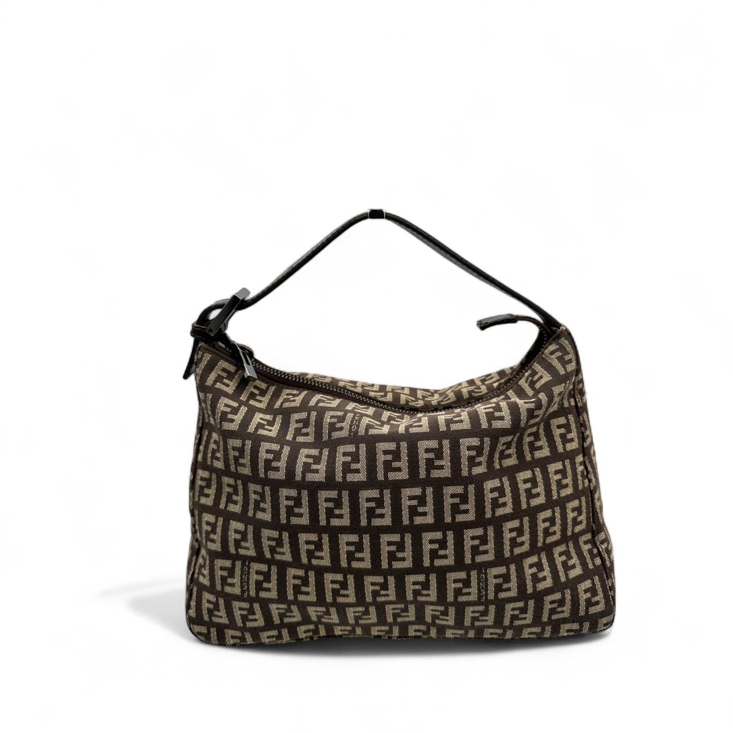 Vintage Fendi Zucchino Pouch Handbag