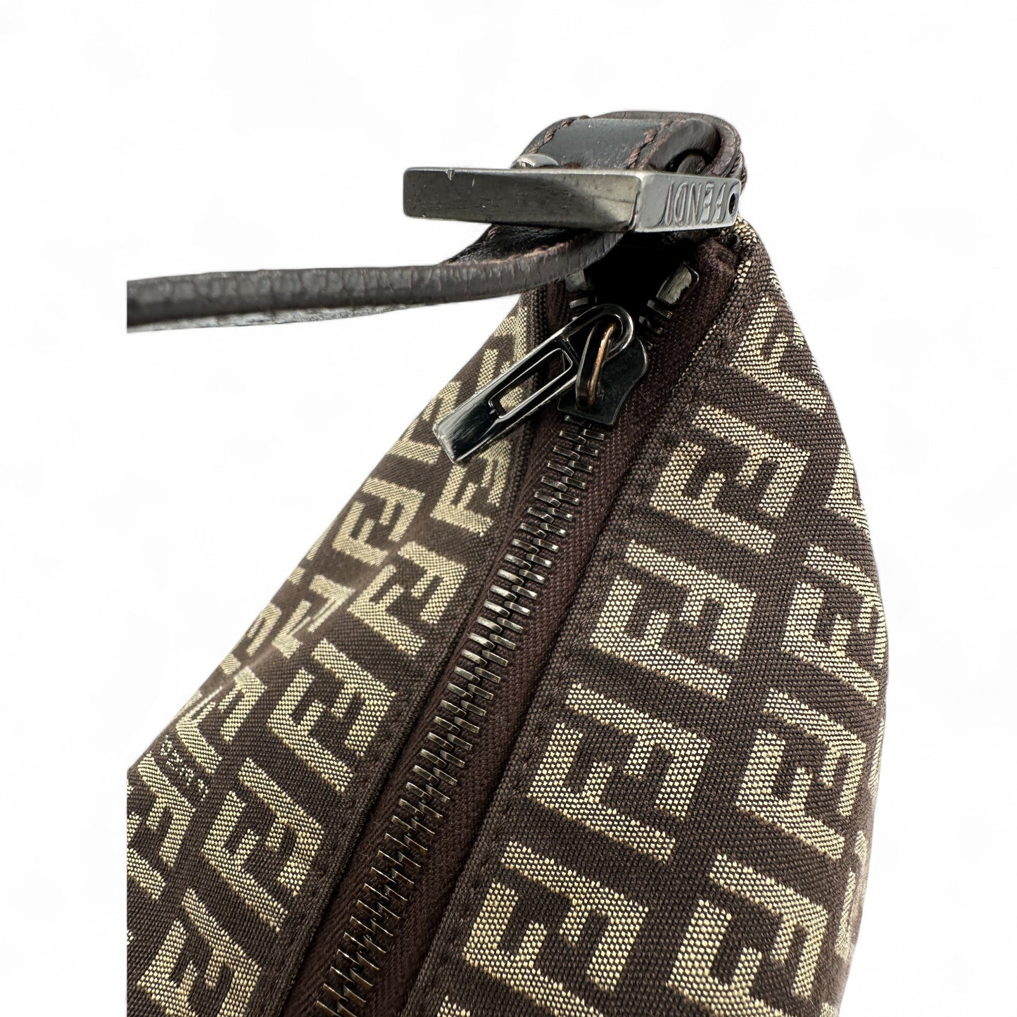 Vintage Fendi Zucchino Pouch Handbag