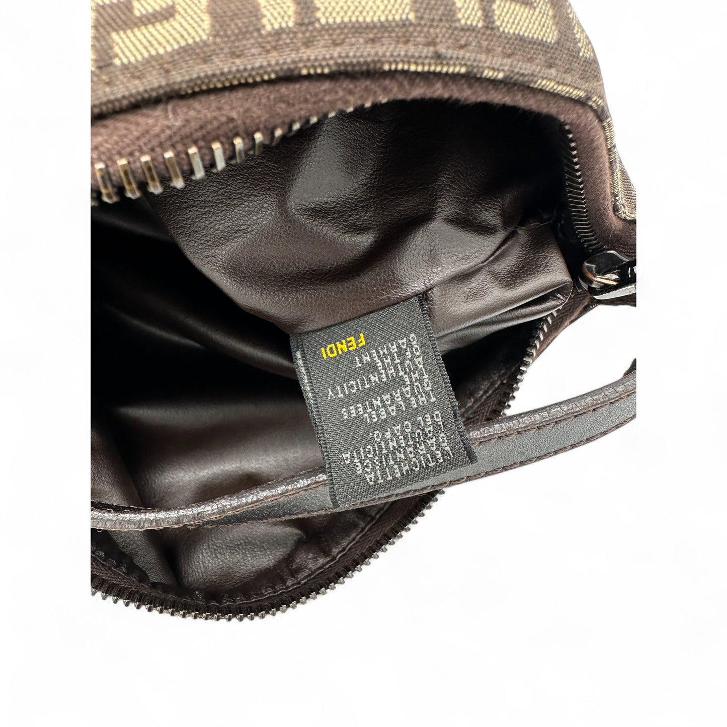 Vintage Fendi Zucchino Pouch Handbag