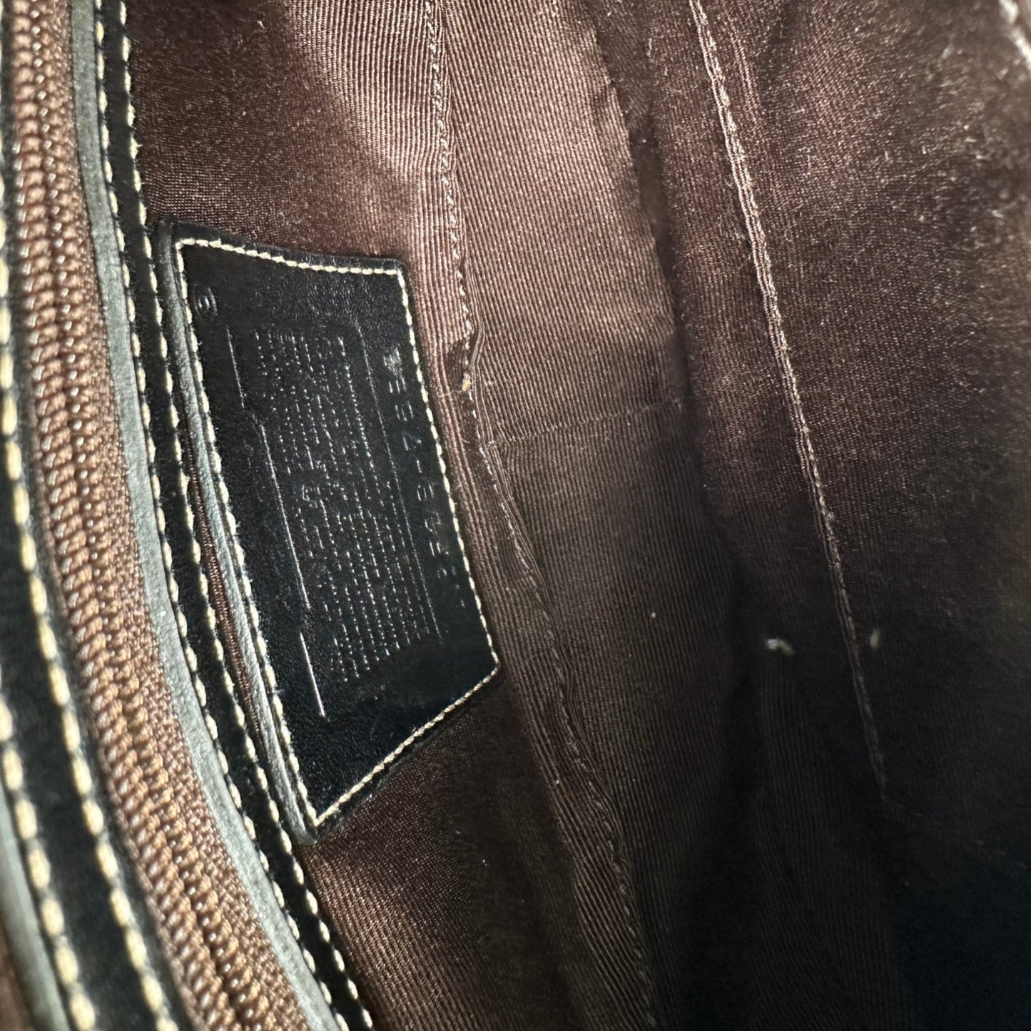 Vintage Coach 7593 Crescent Schultertasche
