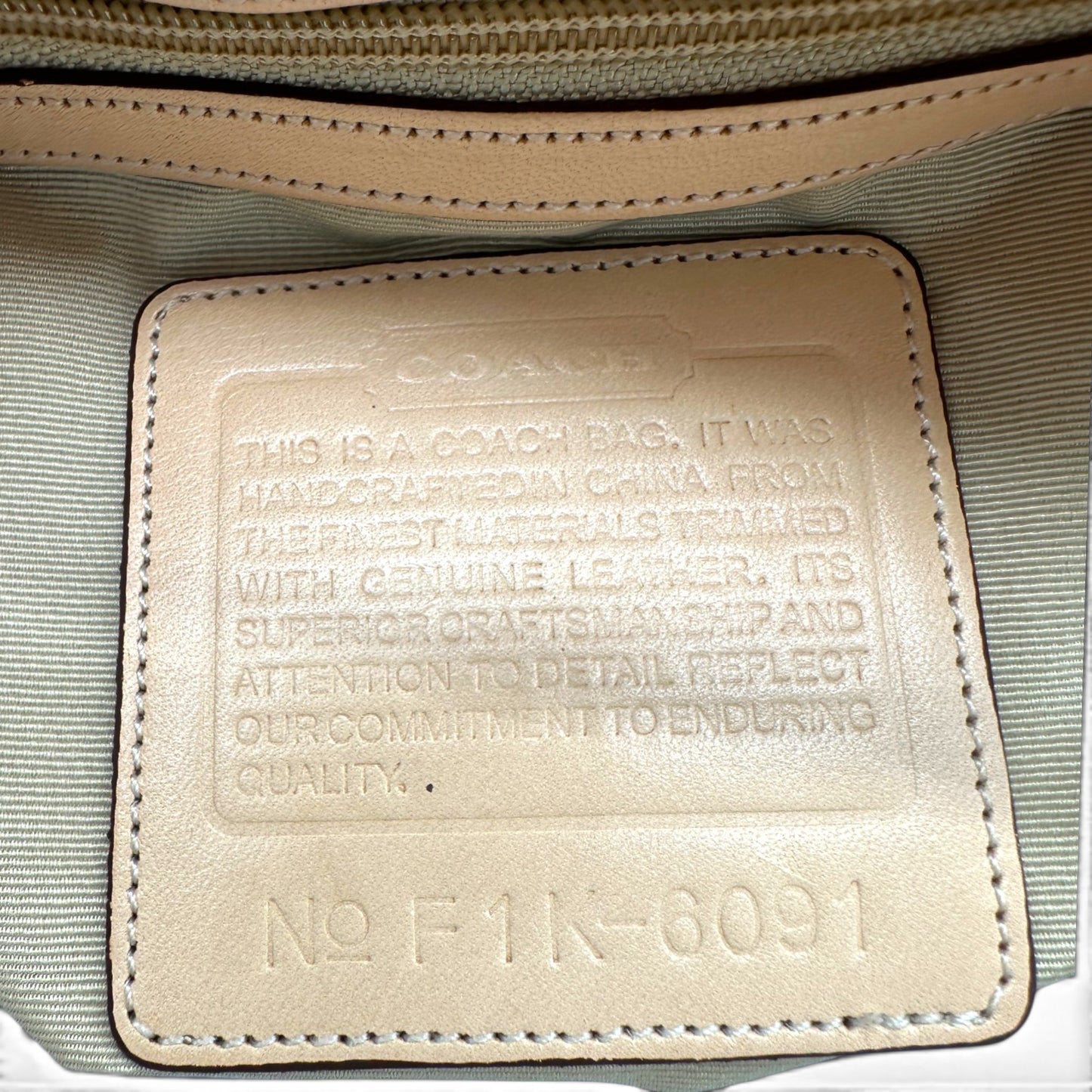 Vintage Coach 6091 Hamptons Clip Shoulder Bag