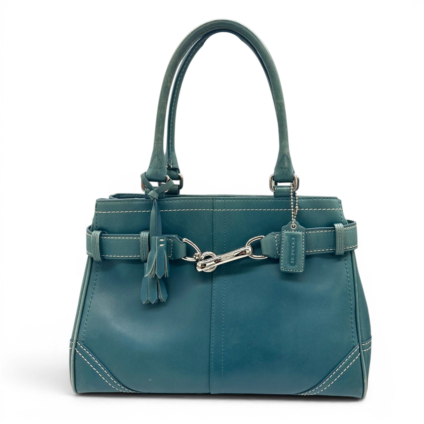 Vintage Coach F08A70 Hampton Clip Tote Handbag