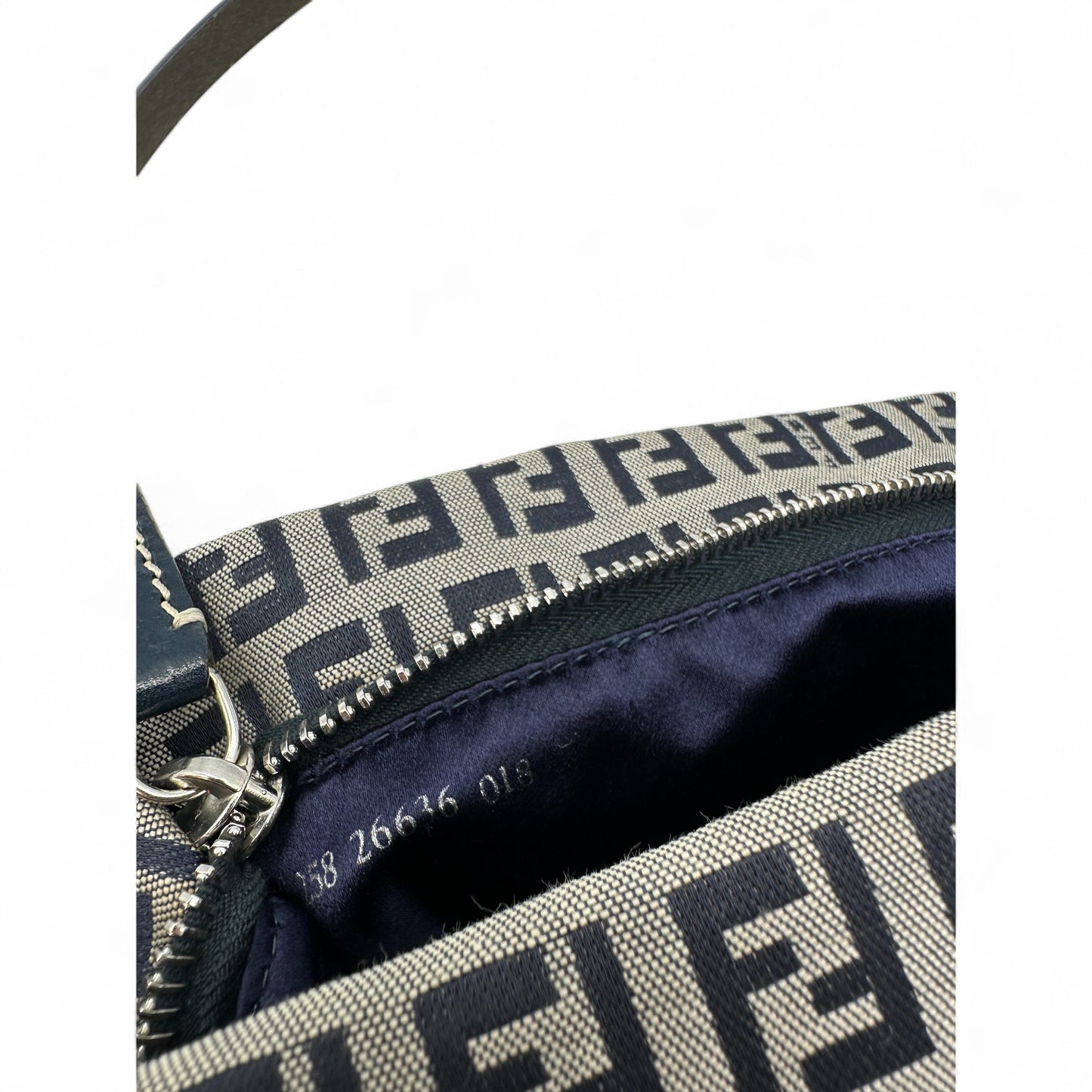 Vintage Fendi Zucchino Pochette Shoulder Bag