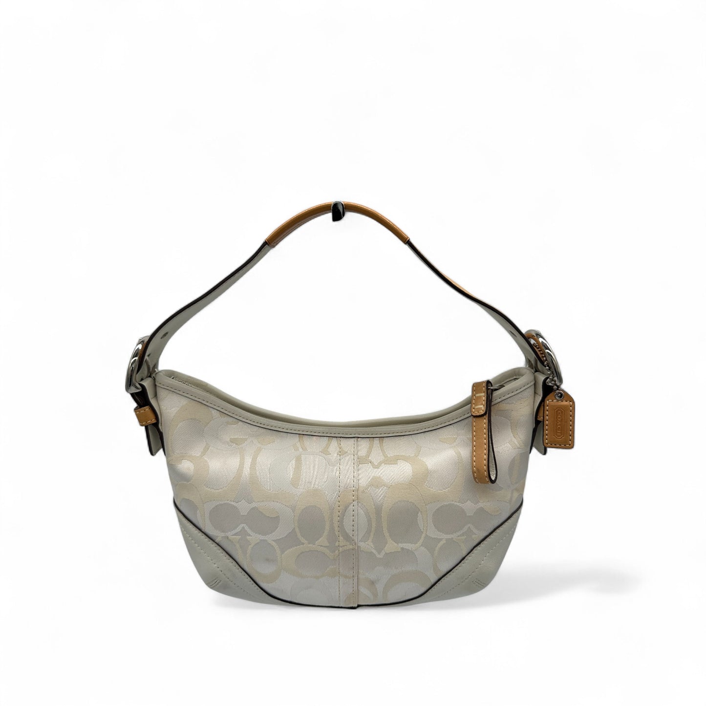 Sac bandoulière Coach 1850 blanc monogramme optique vintage