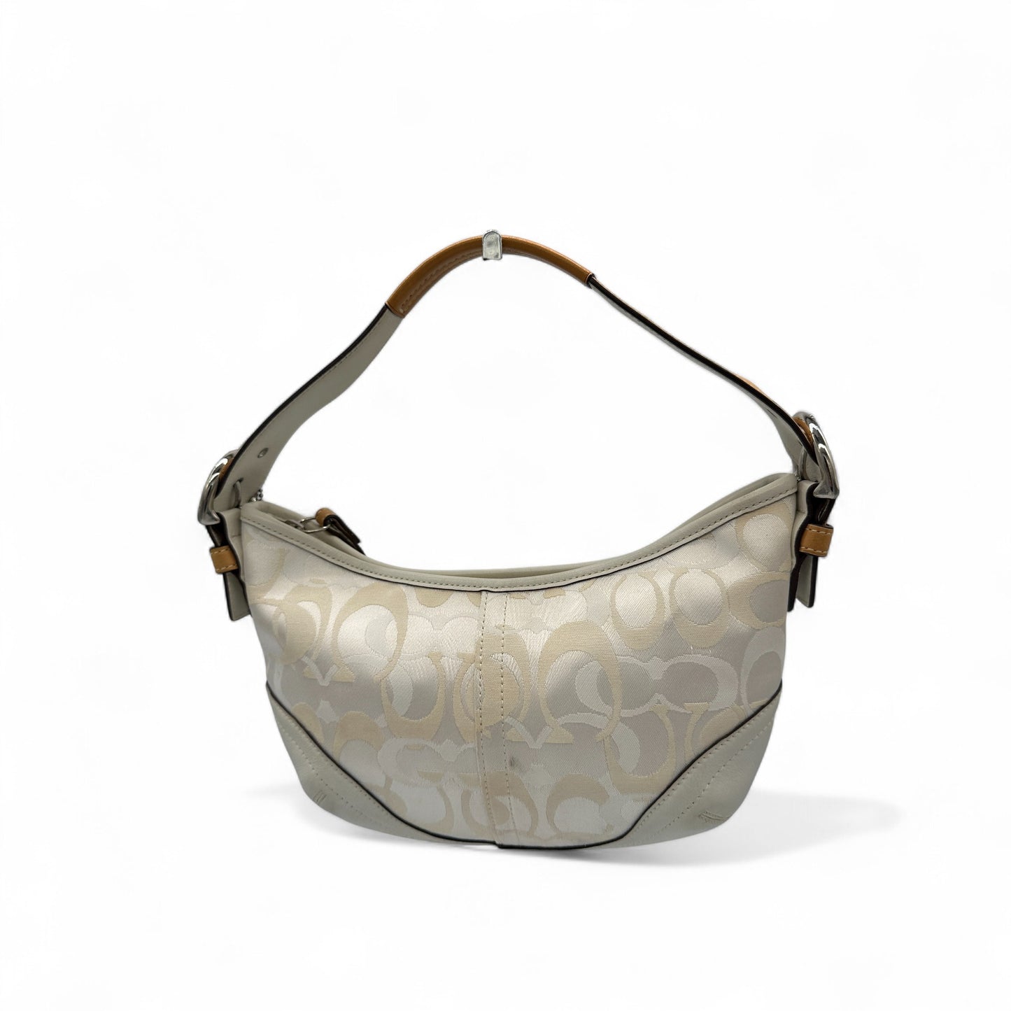 Sac bandoulière Coach 1850 blanc monogramme optique vintage