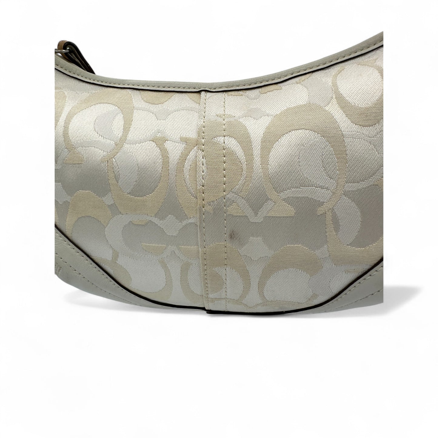 Sac bandoulière Coach 1850 blanc monogramme optique vintage