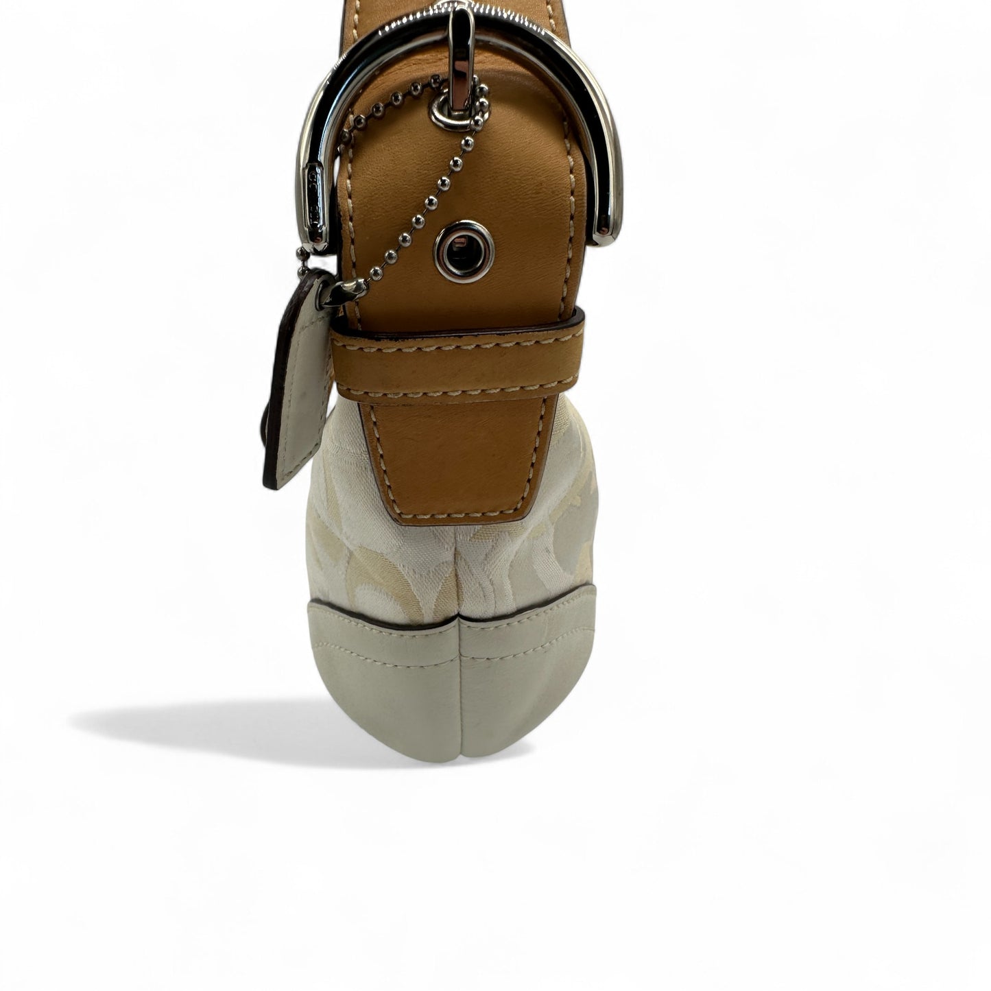 Sac bandoulière Coach 1850 blanc monogramme optique vintage