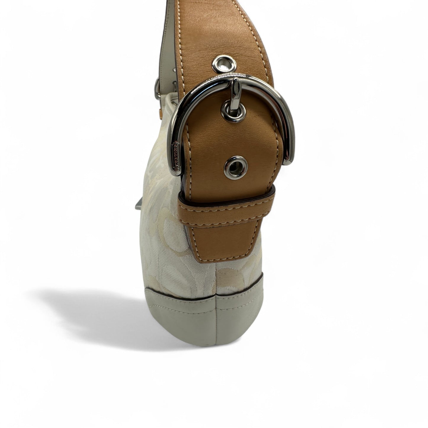 Sac bandoulière Coach 1850 blanc monogramme optique vintage