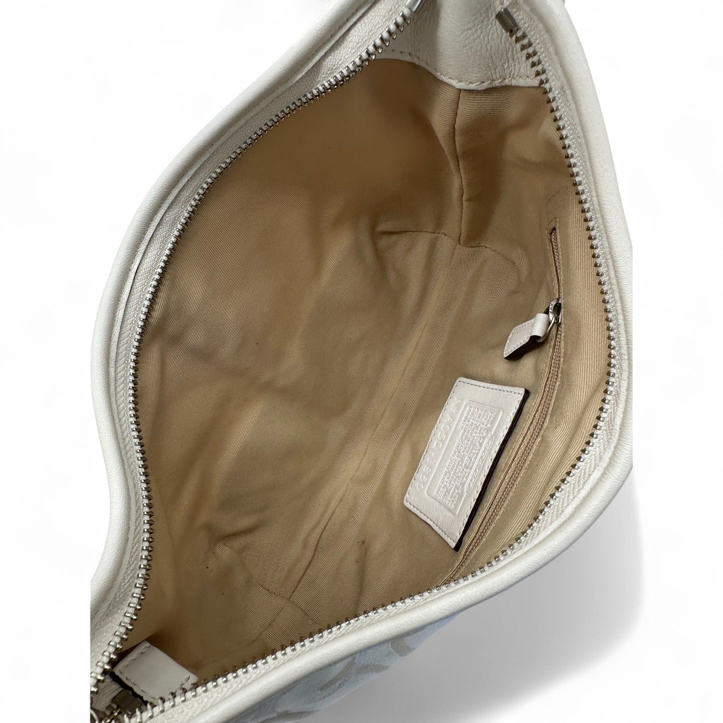 Sac bandoulière Coach 1850 blanc monogramme optique vintage