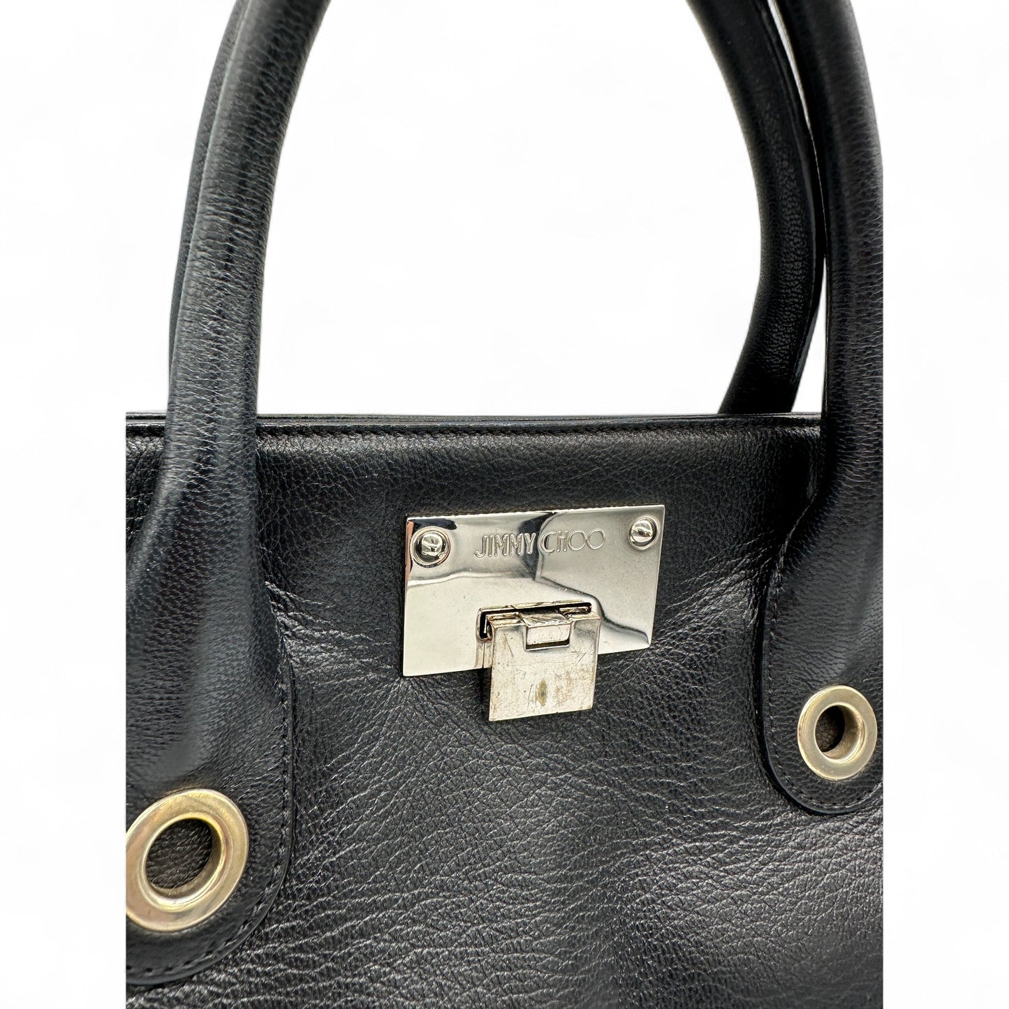 Jimmy Choo Riley Black Leather Handbag
