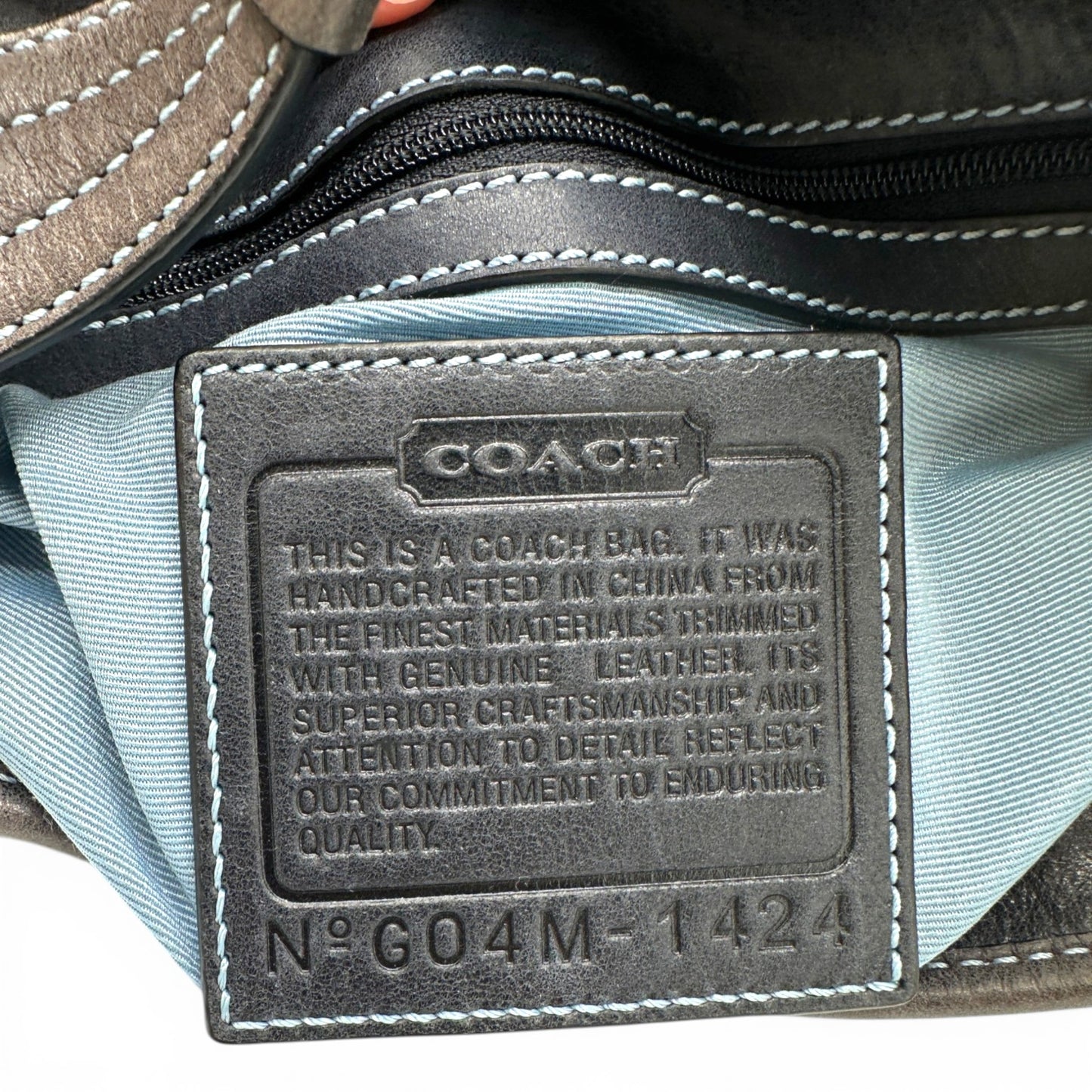 Sac bandoulière vintage Coach 1424 Hampton à clip