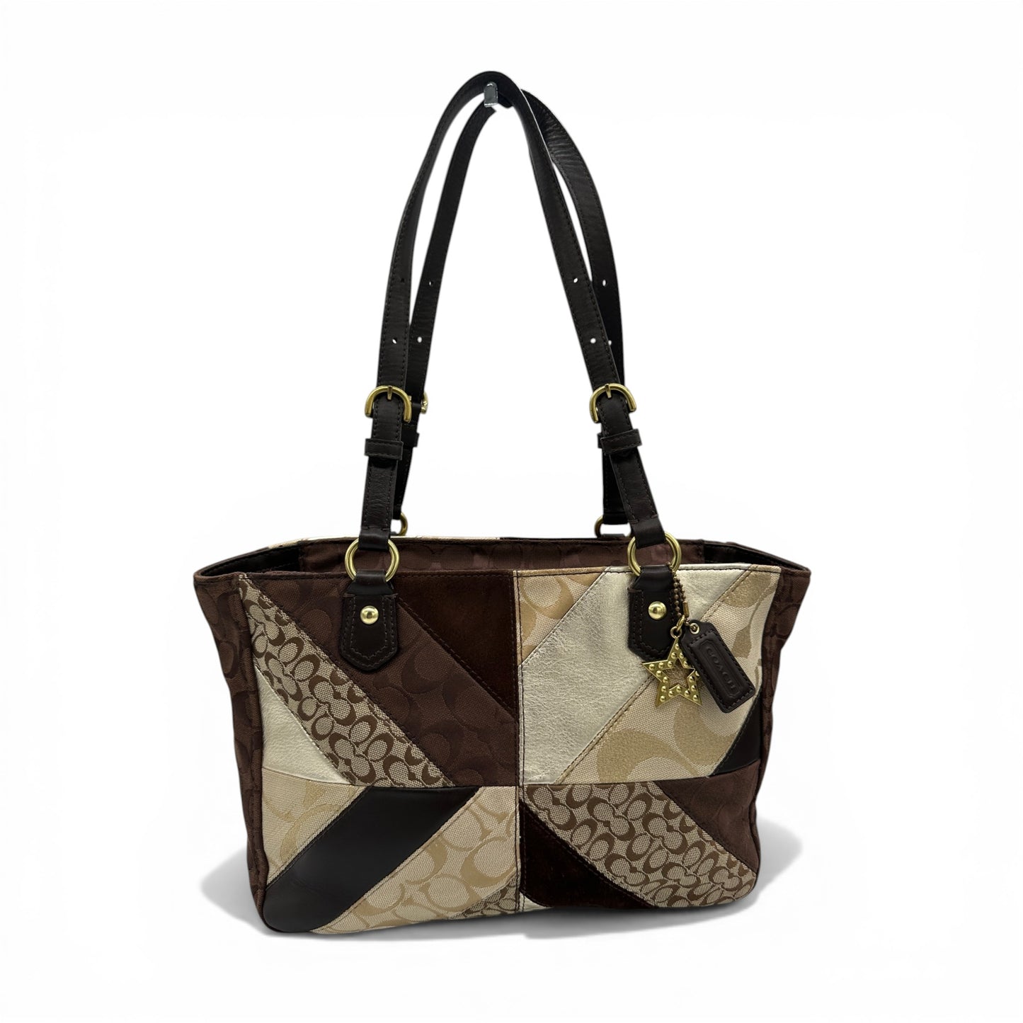 Vintage Coach F147614 Gallery Patchwork Tote Handbag
