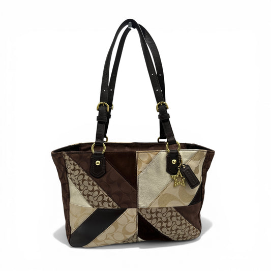Vintage Coach F147614 Gallery Patchwork Tote Handbag