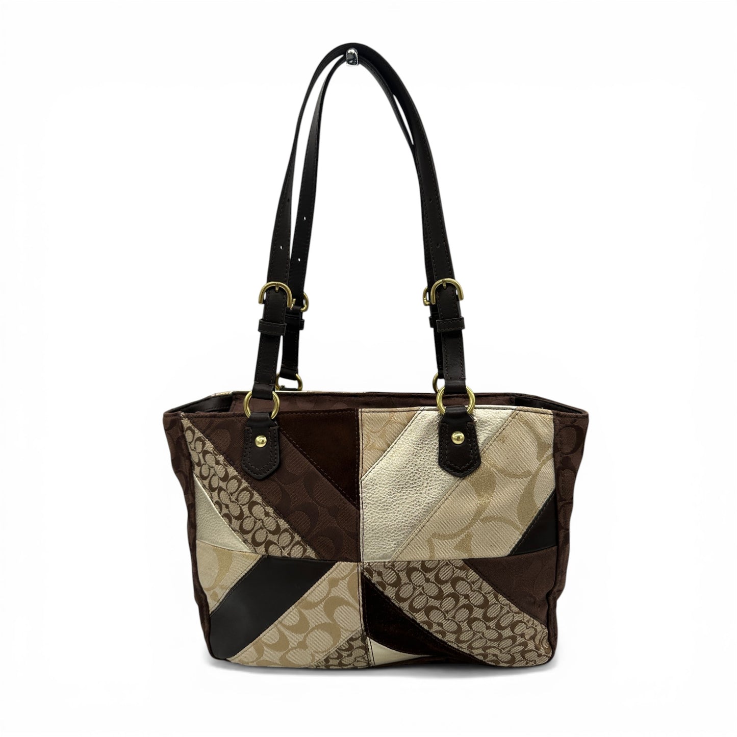 Vintage Coach F147614 Gallery Patchwork Tote Handbag