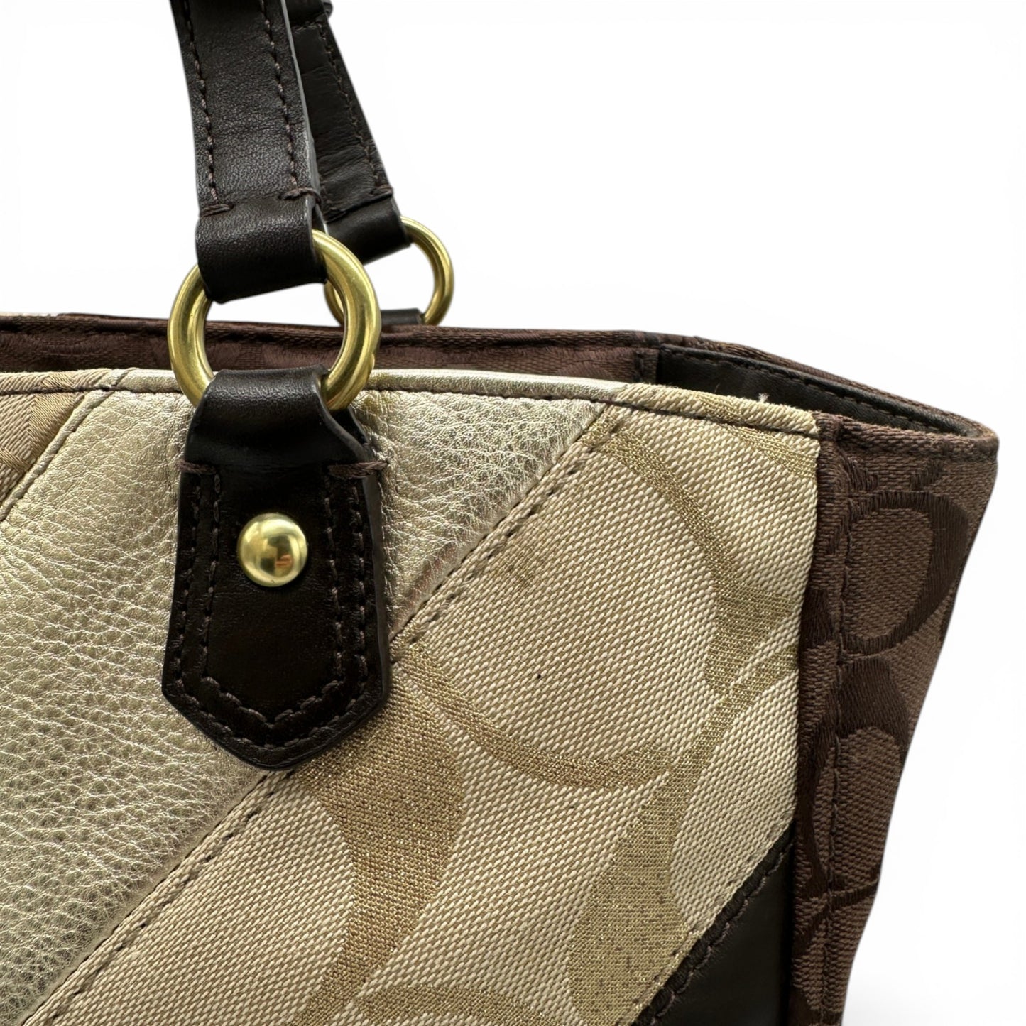 Vintage Coach F147614 Gallery Patchwork Tote Handbag