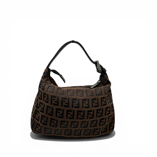 Vintage Fendi Zucchino Pouch Handbag